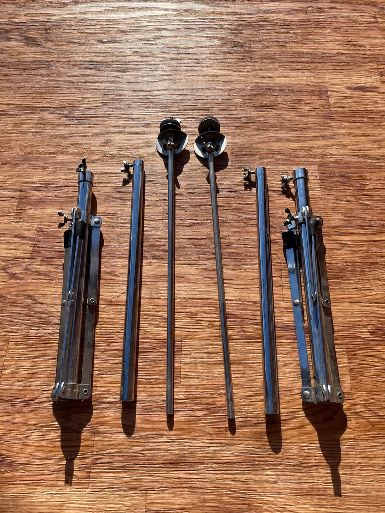 1960s Dewey Flat Base Straight Cymbal Stand Pair