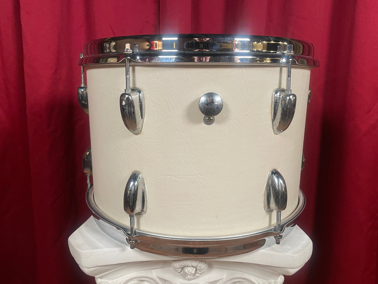 1975 Slingerland Sound King 9x13 Tom Classic White Cordova Leatherette Wrap 13x9