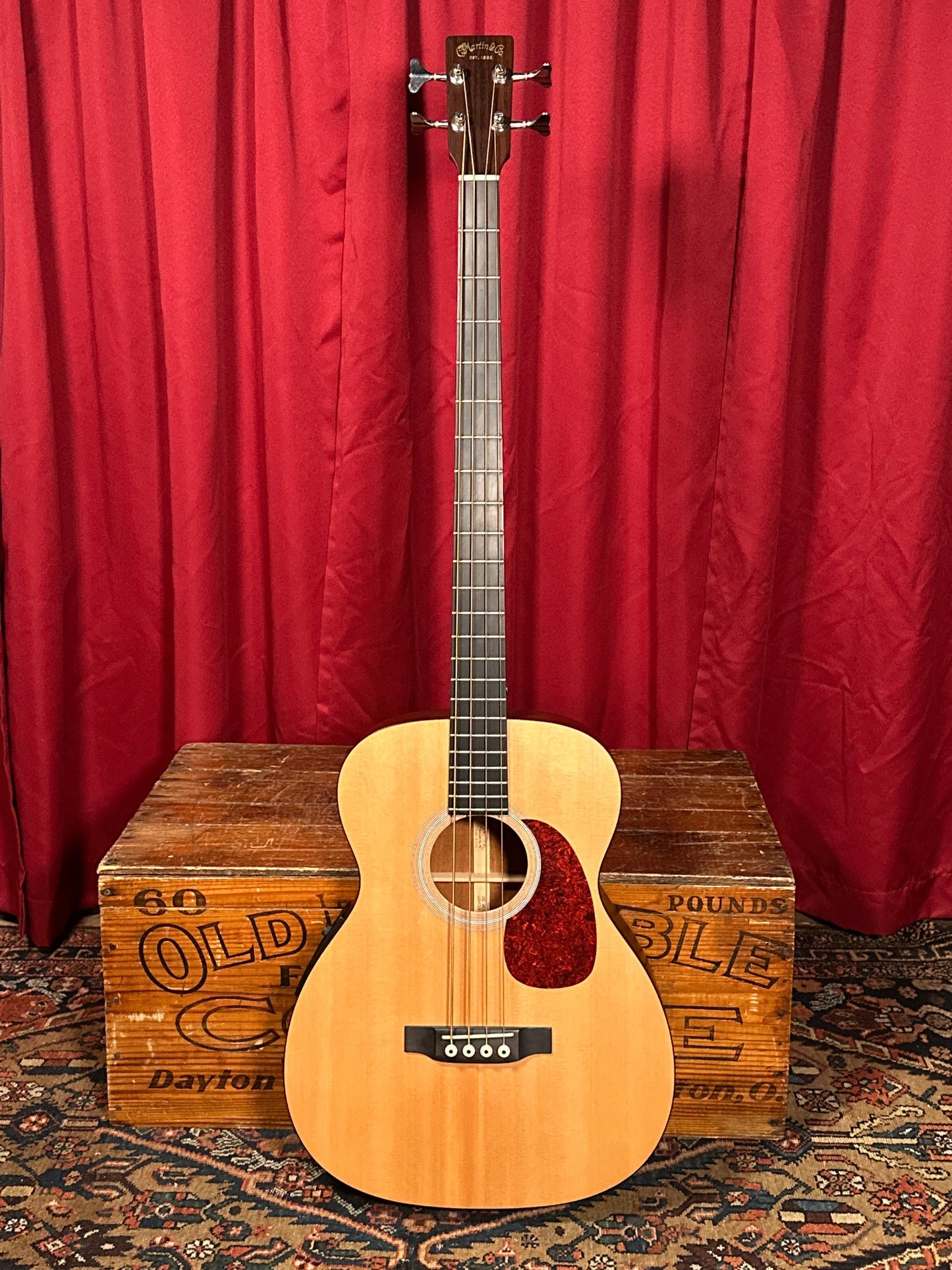 1998 Martin B-1 Acoustic Electric Bass Natural w/ OHSC