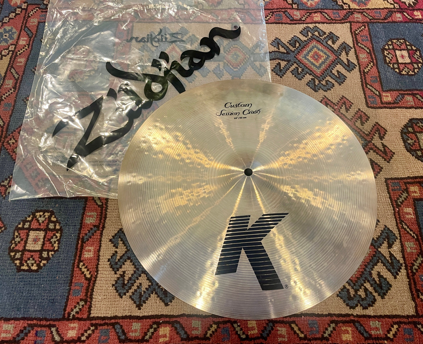 16" Zildjian K Custom Session Crash Cymbal 1080g