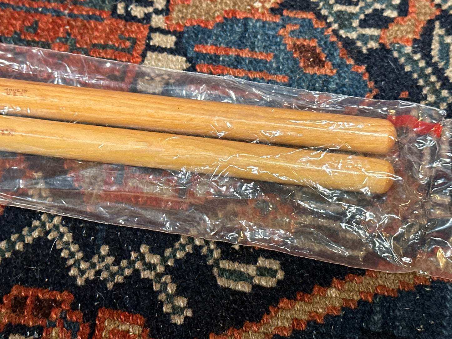 1970s Slingerland Gene Krupa GK Wood Tip Drum Sticks w/ Original Bag NOS
