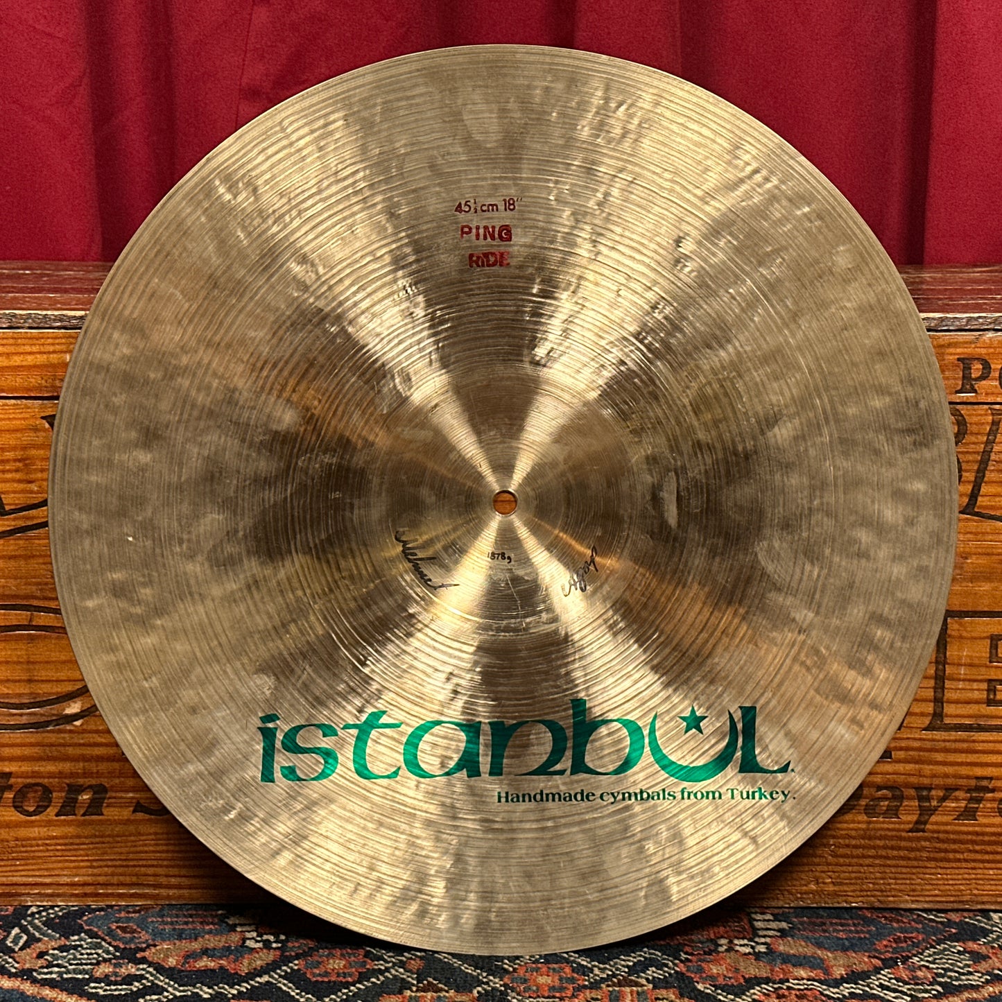 18" Istanbul Agop Mehmet Pre-Split Ping Ride Cymbal 1878g *Video Demo*
