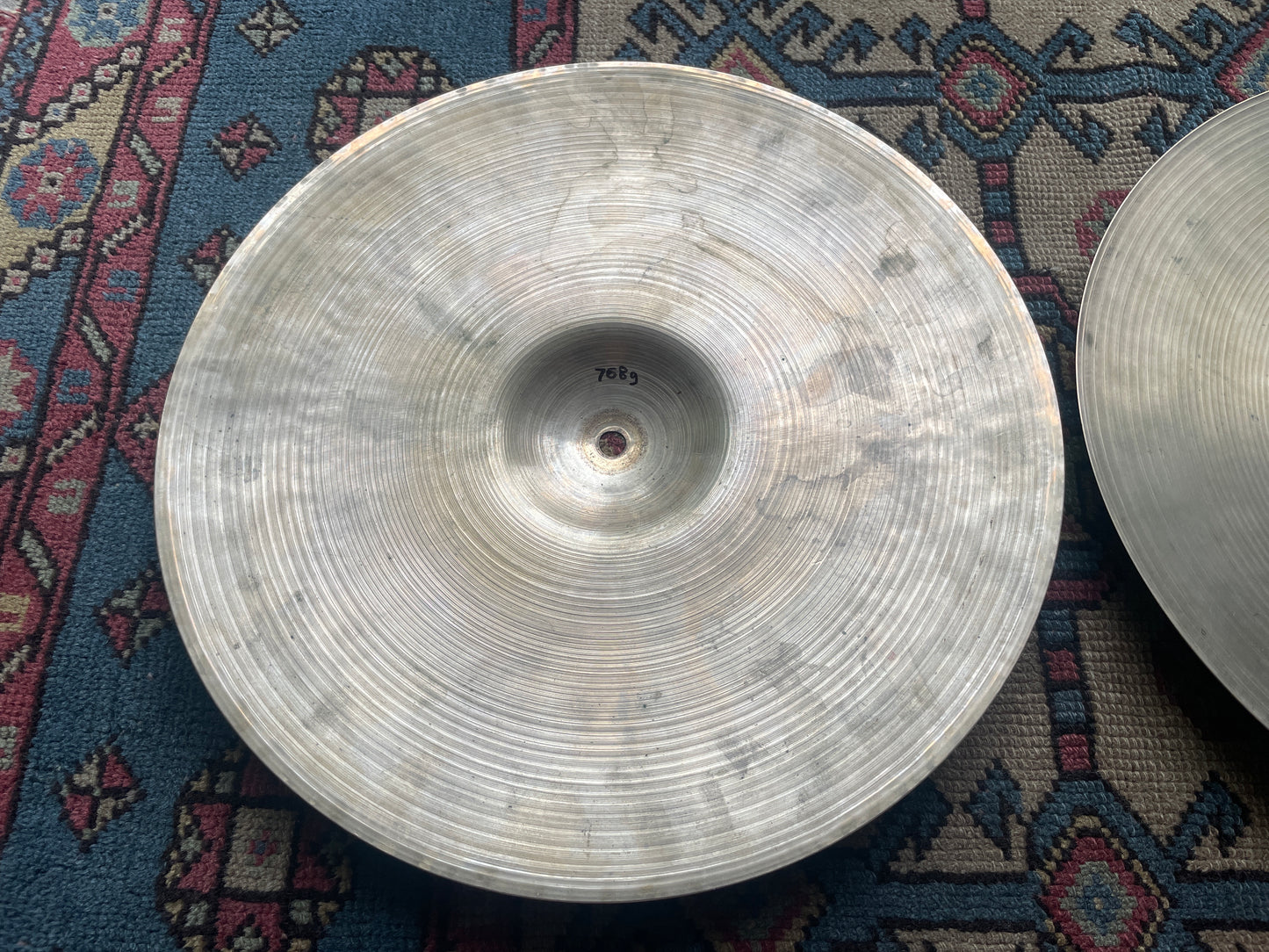 1950s 14" Zildjian A Small Stamp Hi-Hat Cymbal Pair 768g/882g *Video Demo*