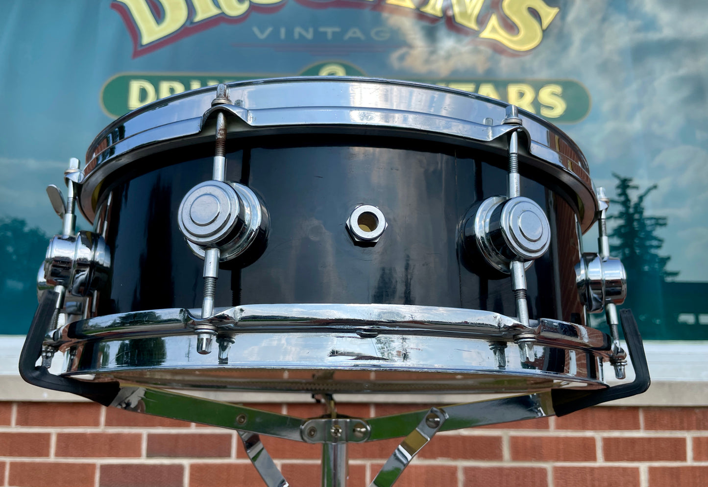 Vintage 1960s Camco Aristocrat 5x14 Snare Drum Black Wrap Oaklawn