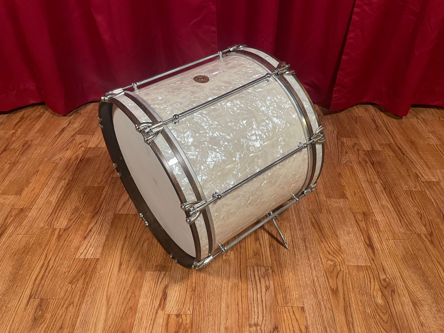 1920s Ludwig 12x16 Bass Drum White Marine Pearl