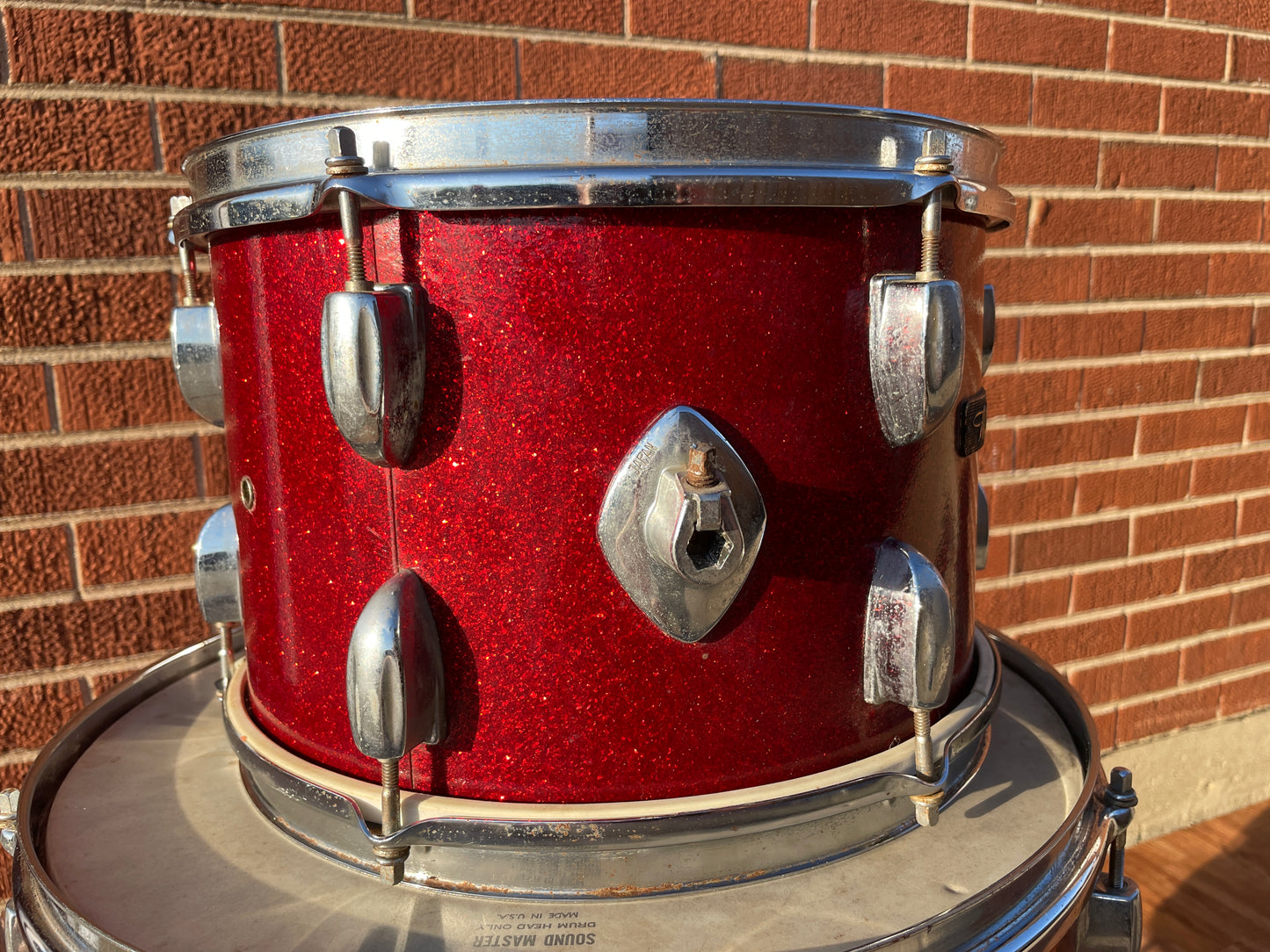 Vintage Whitehall 8x12 Tom Drum Red Sparkle MIJ / Japan