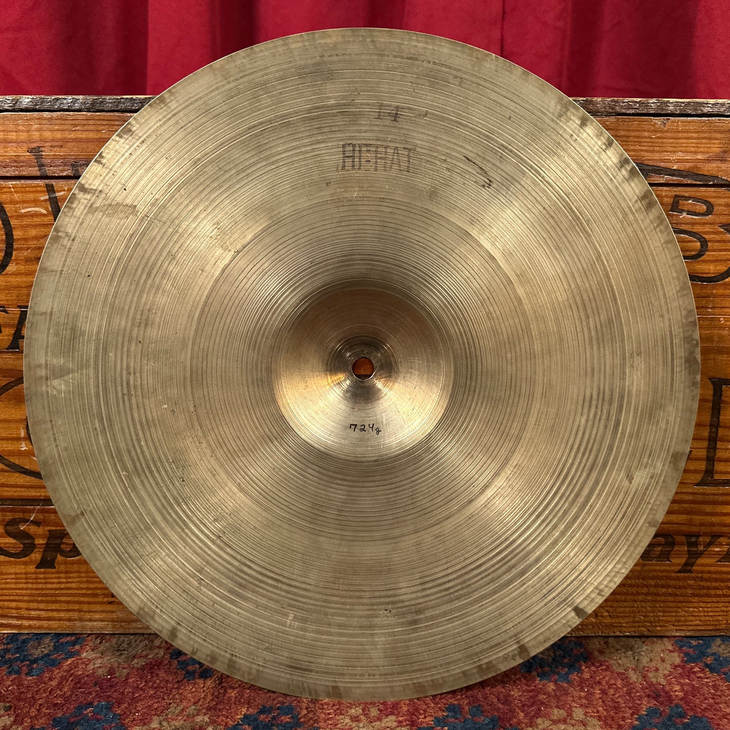 14" Zildjian A 1950s Small Stamp Hi-Hat Cymbal Single 724g *Video Demo*