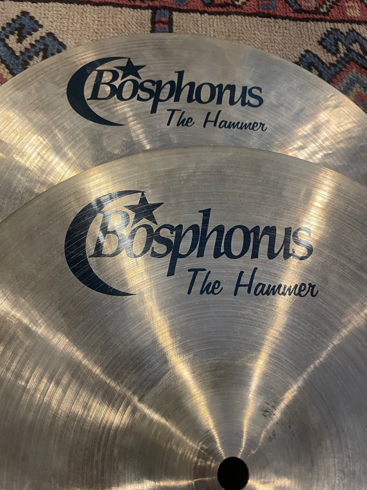 14" Bosphorus "The Hammer" Jeff Hamilton Signature Hi-Hat Cymbal Pair 840g/1254g *Video Demo*