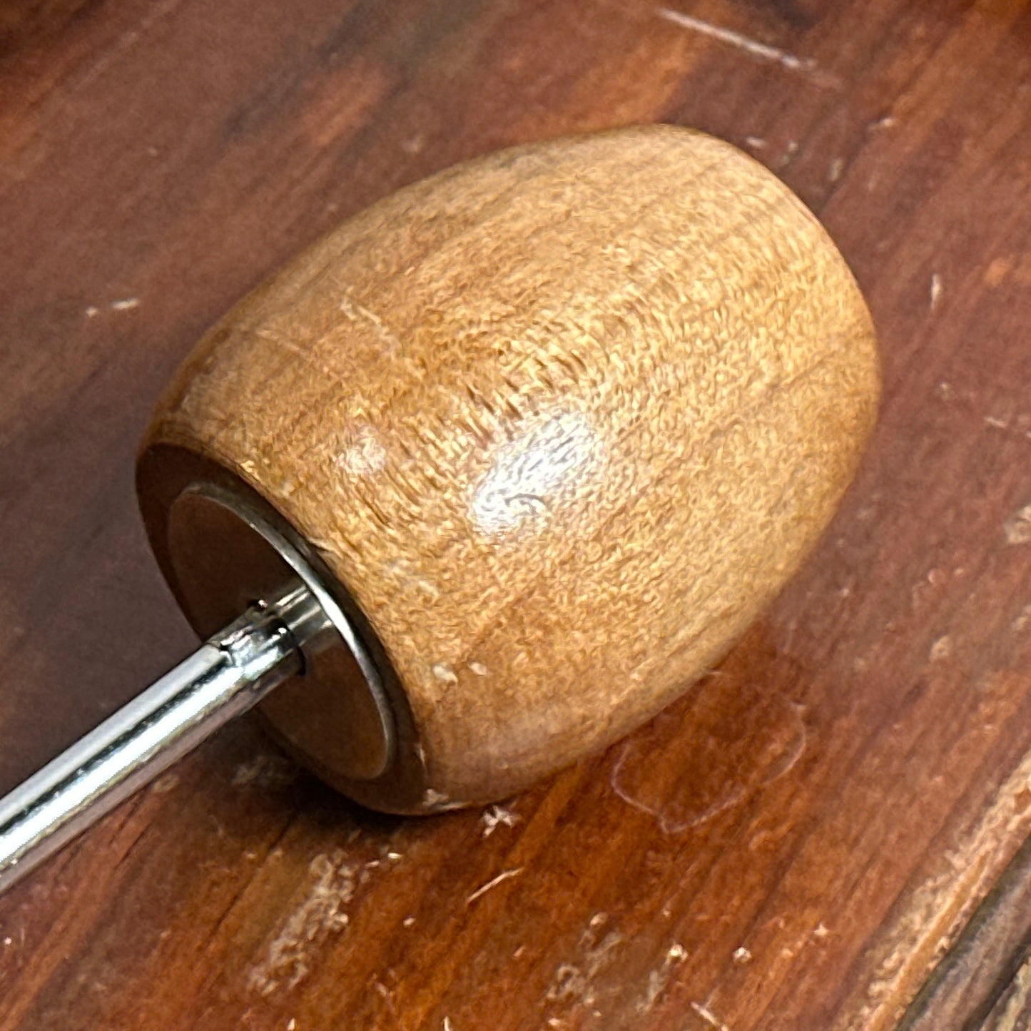 Vintage Wood Bass Drum Beater