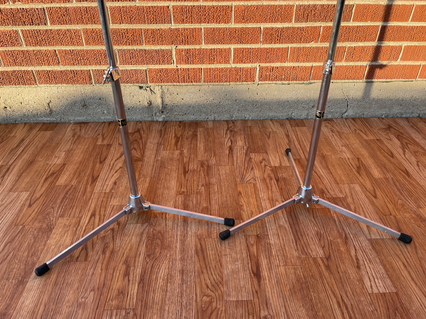 1960s Slingerland No. 33F Flush Base Cymbal Stand Pair - CLEAN!