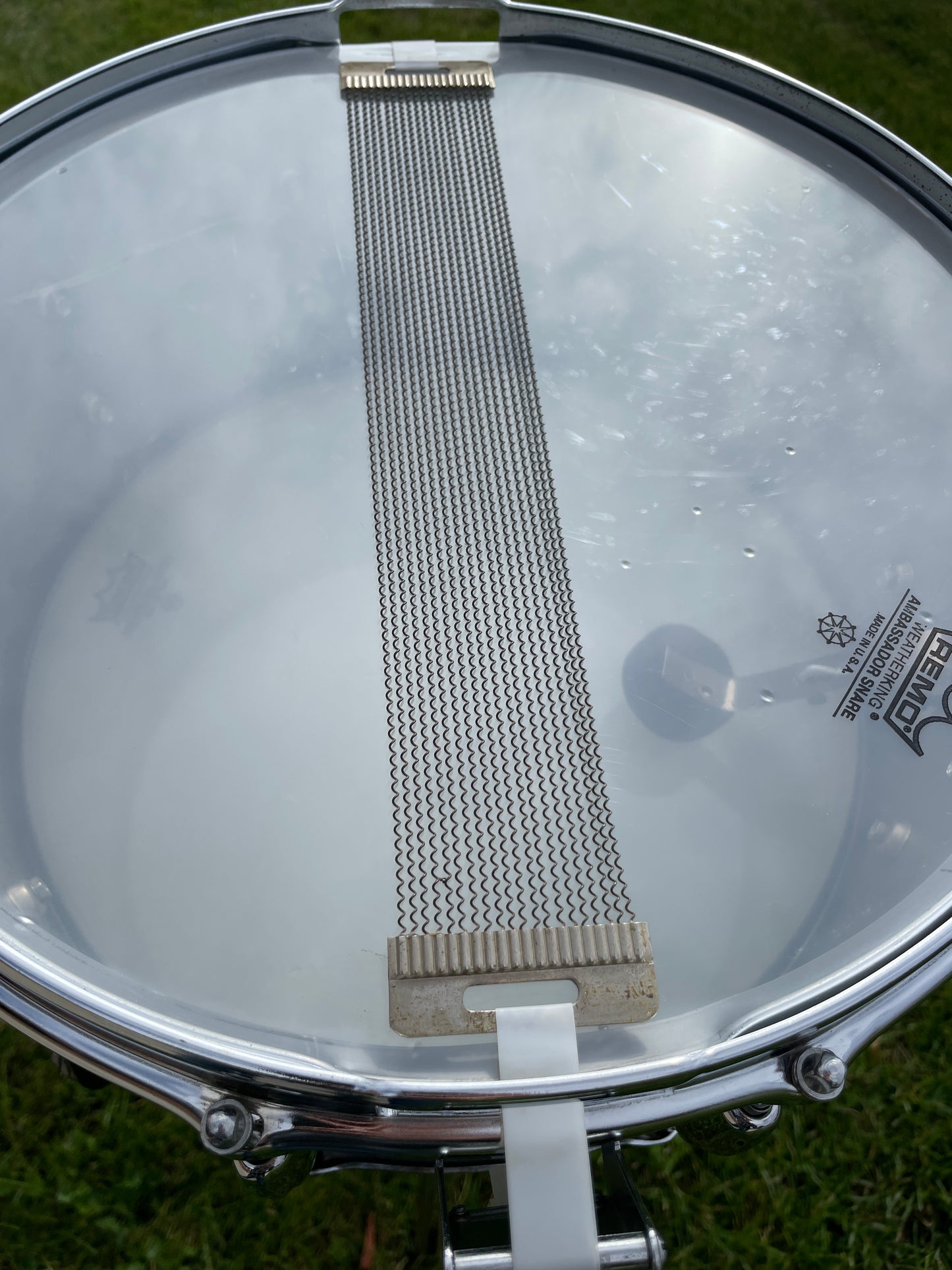 1970's Slingerland 10-Lug Gene Krupa 6.5x14 Chrome Over Brass Snare Drum