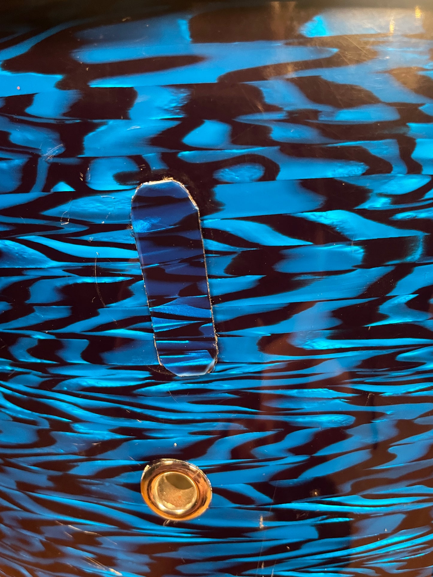 1960s Rogers Holiday 9x13 Tom Drum Blue Onyx Rewrap