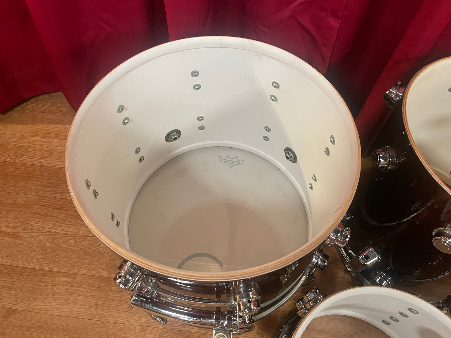 Vintage Camco Bop Drum Set Burgundy Sparkle 16/12/14
