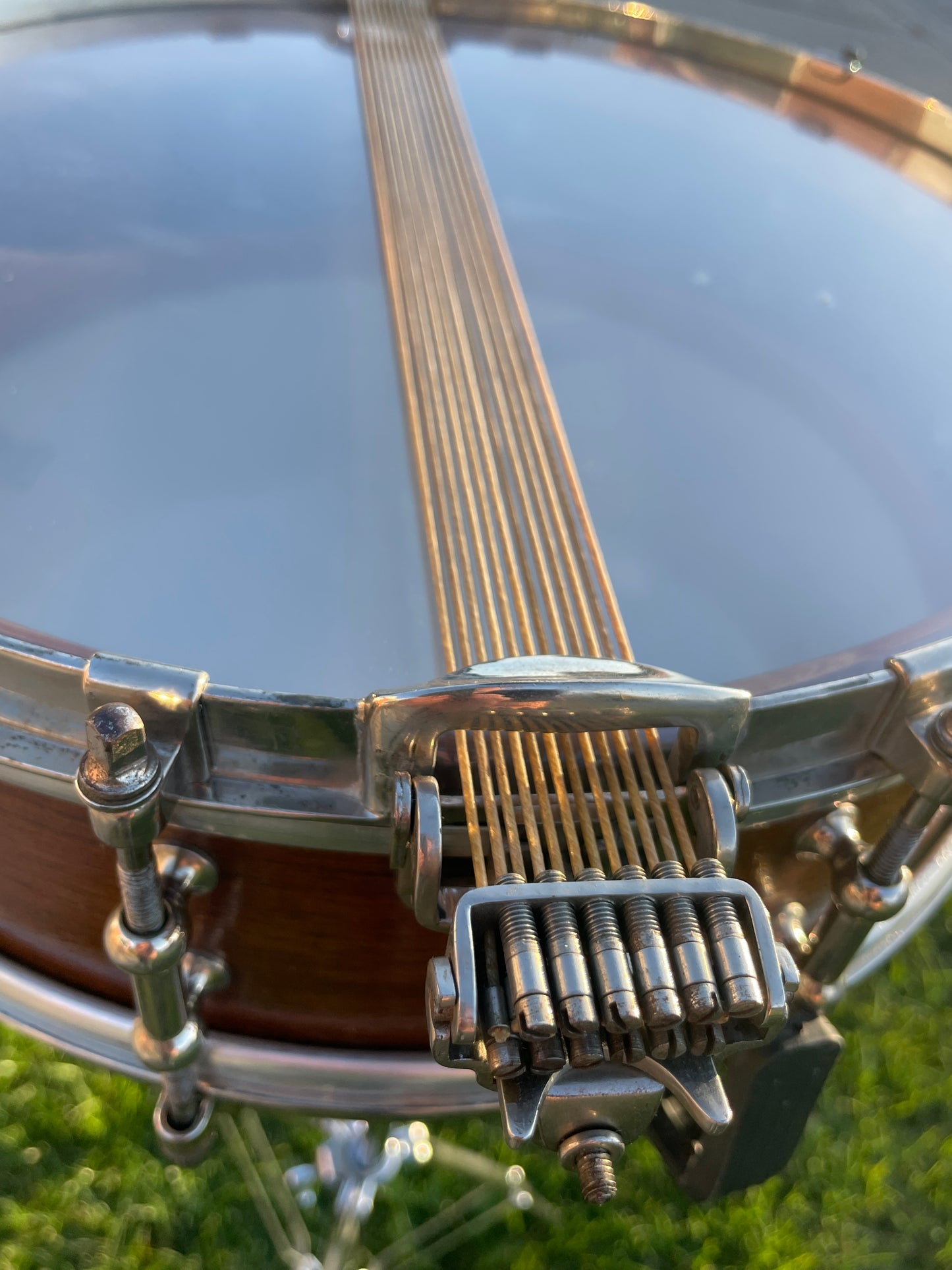 1920s Ludwig No. 245 Dance Model 4x14 Solid Walnut Shell Super Ludwig Snare Drum