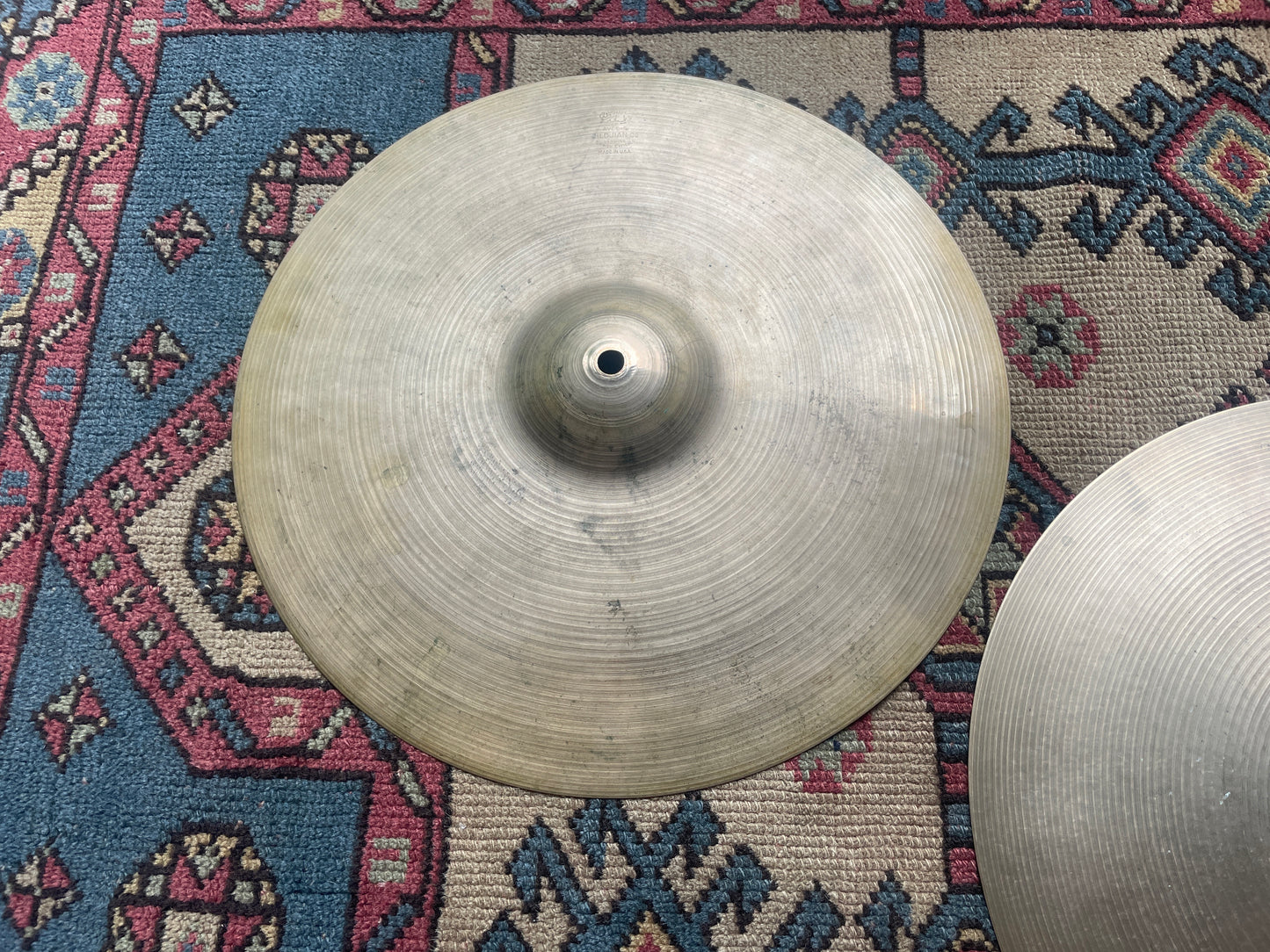 1950s 14" Zildjian A Small Stamp Hi-Hat Cymbal Pair 768g/882g *Video Demo*