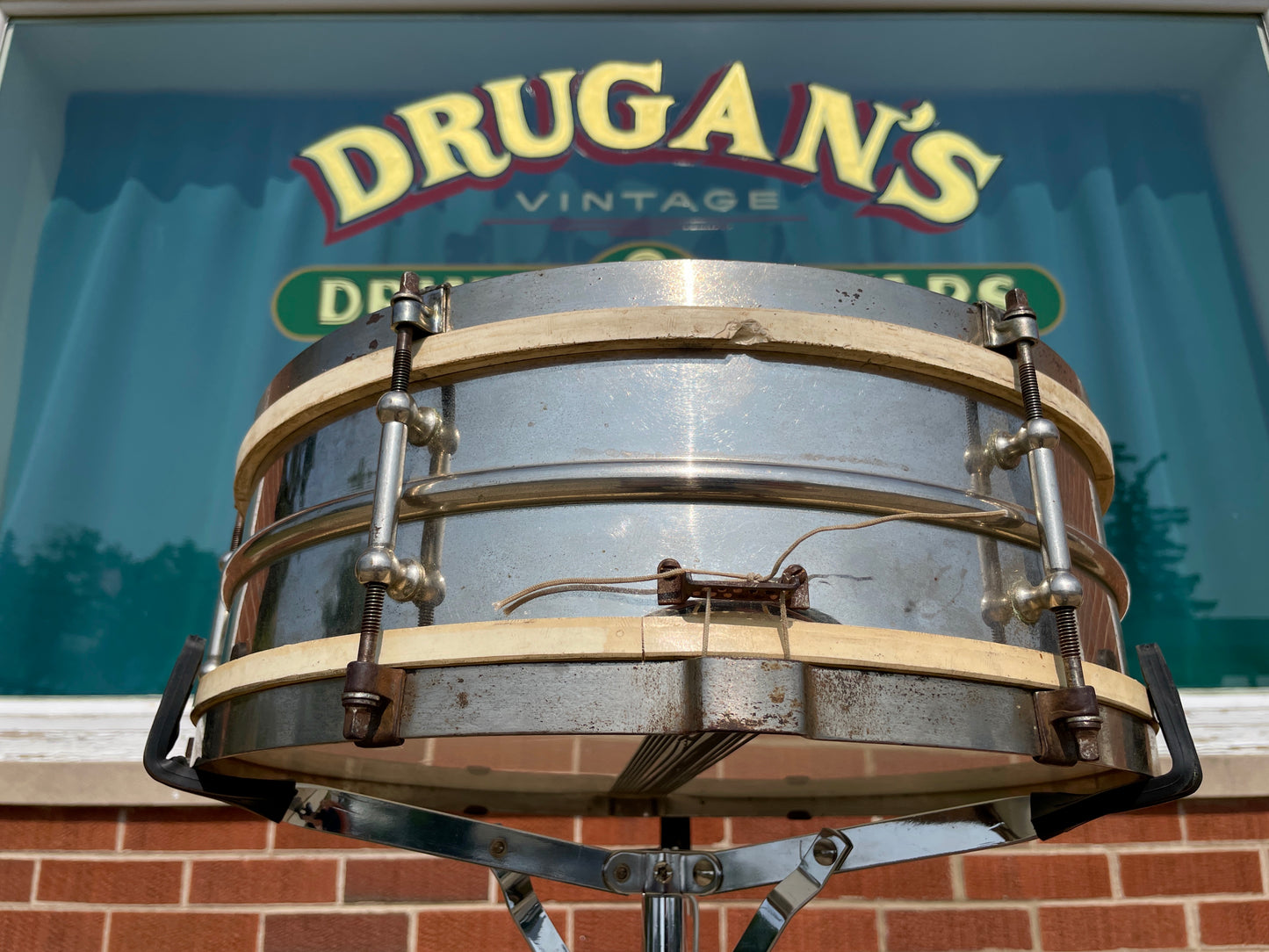 1920s Ludwig Universal 5x15 Snare Drum 2pc Shell NOB *Video Demo*