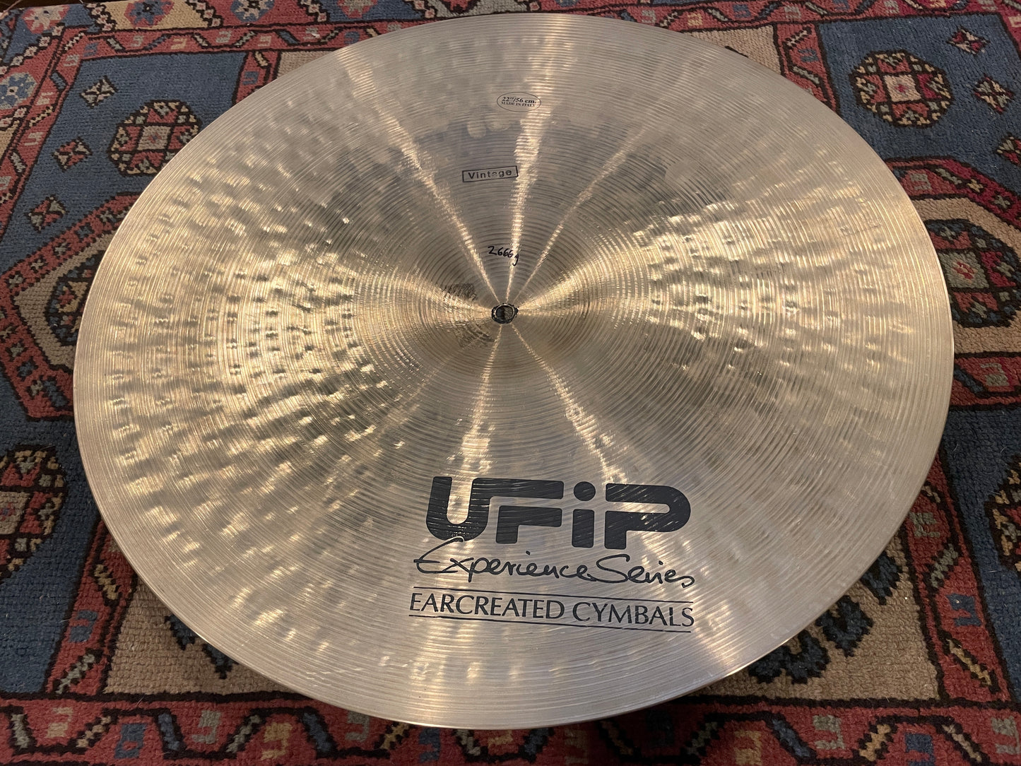 22" UFIP Experience Series Vintage Ride Cymbal 2666g *Video Demo*