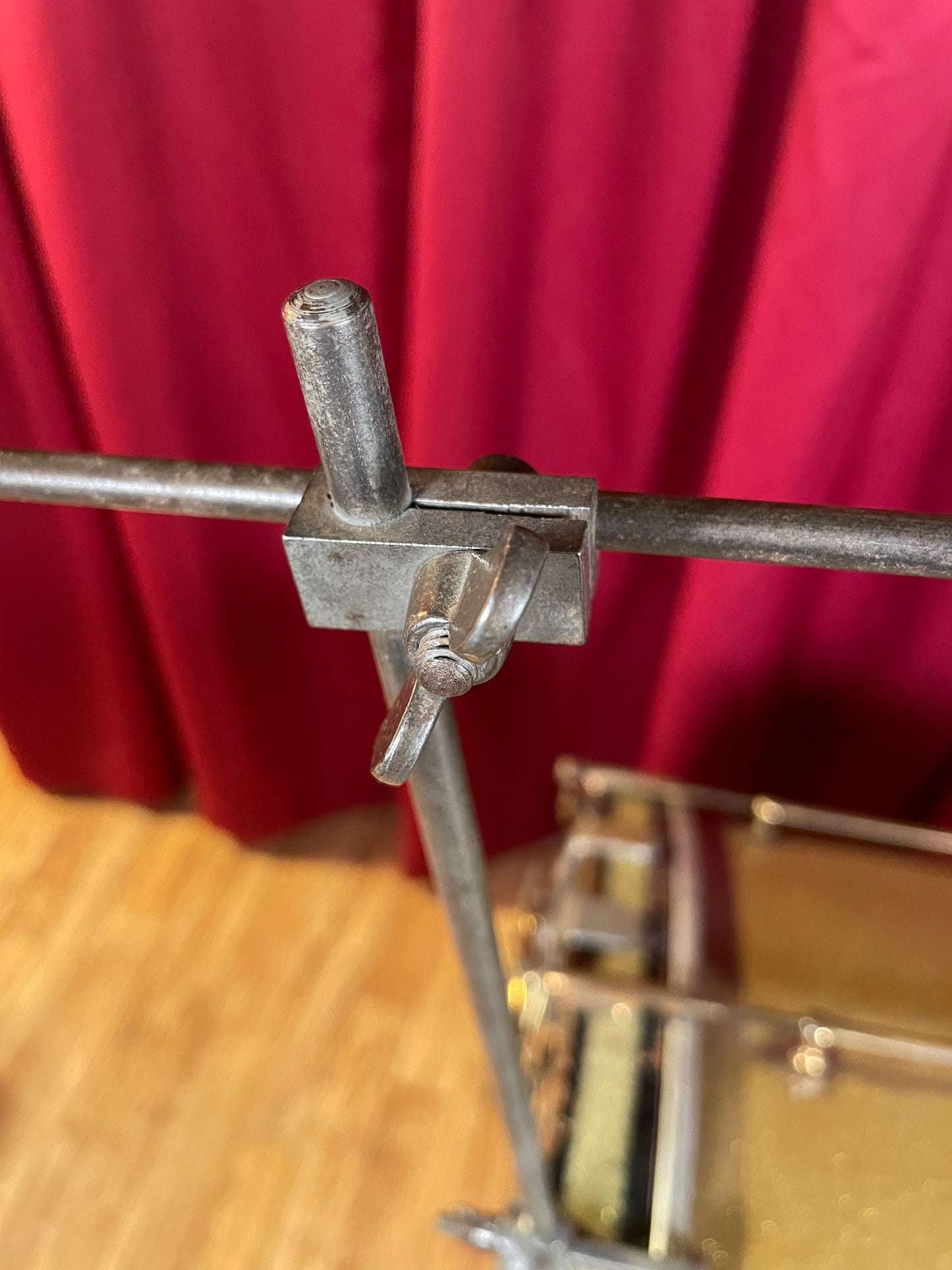 1920s Ludwig No. 476 Upright Crash Cymbal Holder Hoop Mounted Cymbal Arm