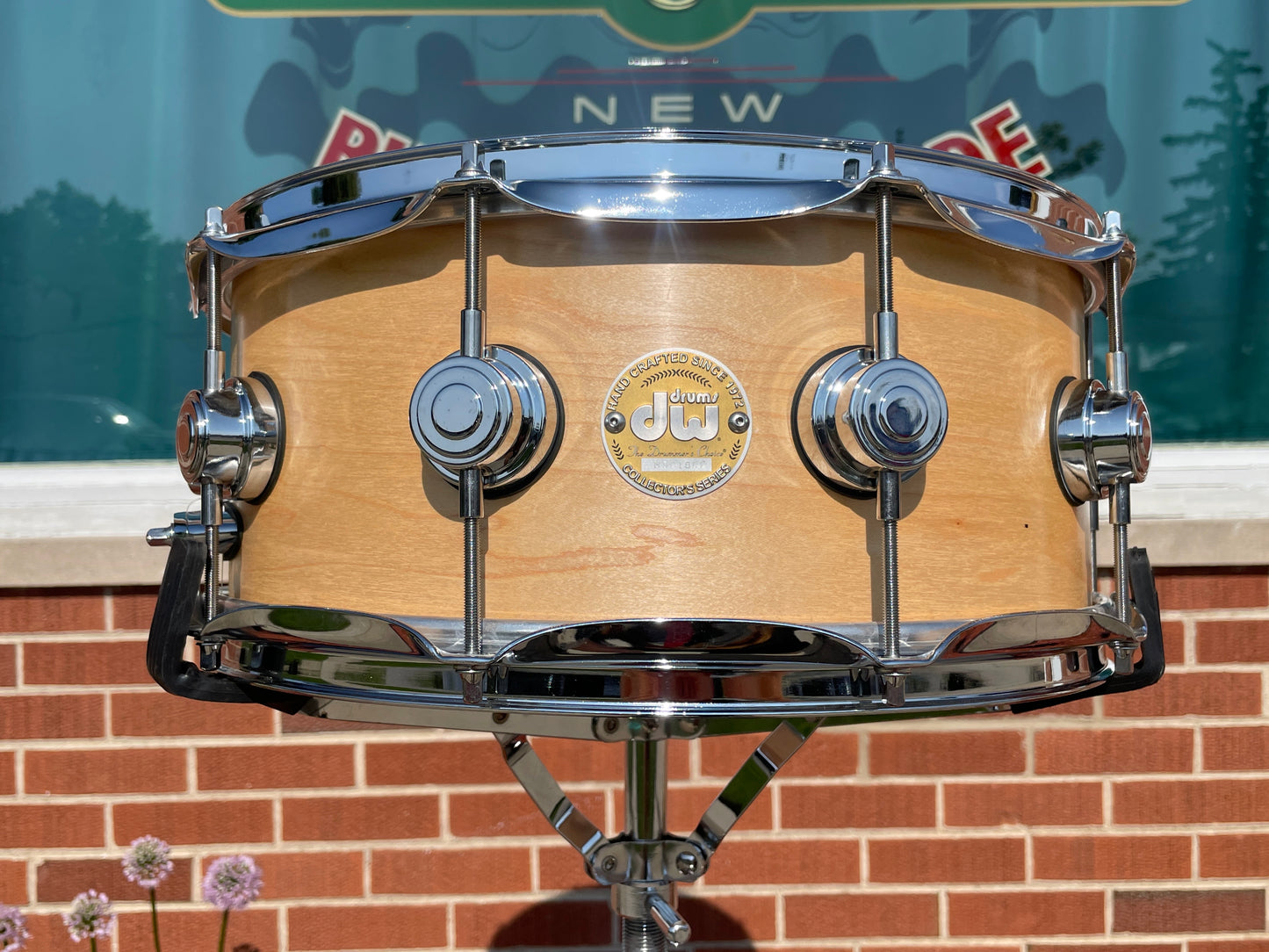2007 DW Collector's Series 6x14 Maple Snare Drum Natural Drum Workshop Ten & Six