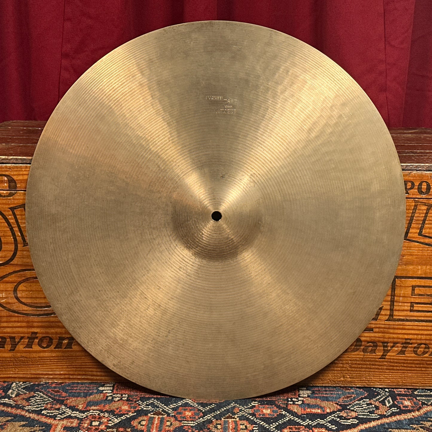 20" Paiste Formula 602 Pre-Serial 1960s Ride Cymbal 2398g *Video Demo*
