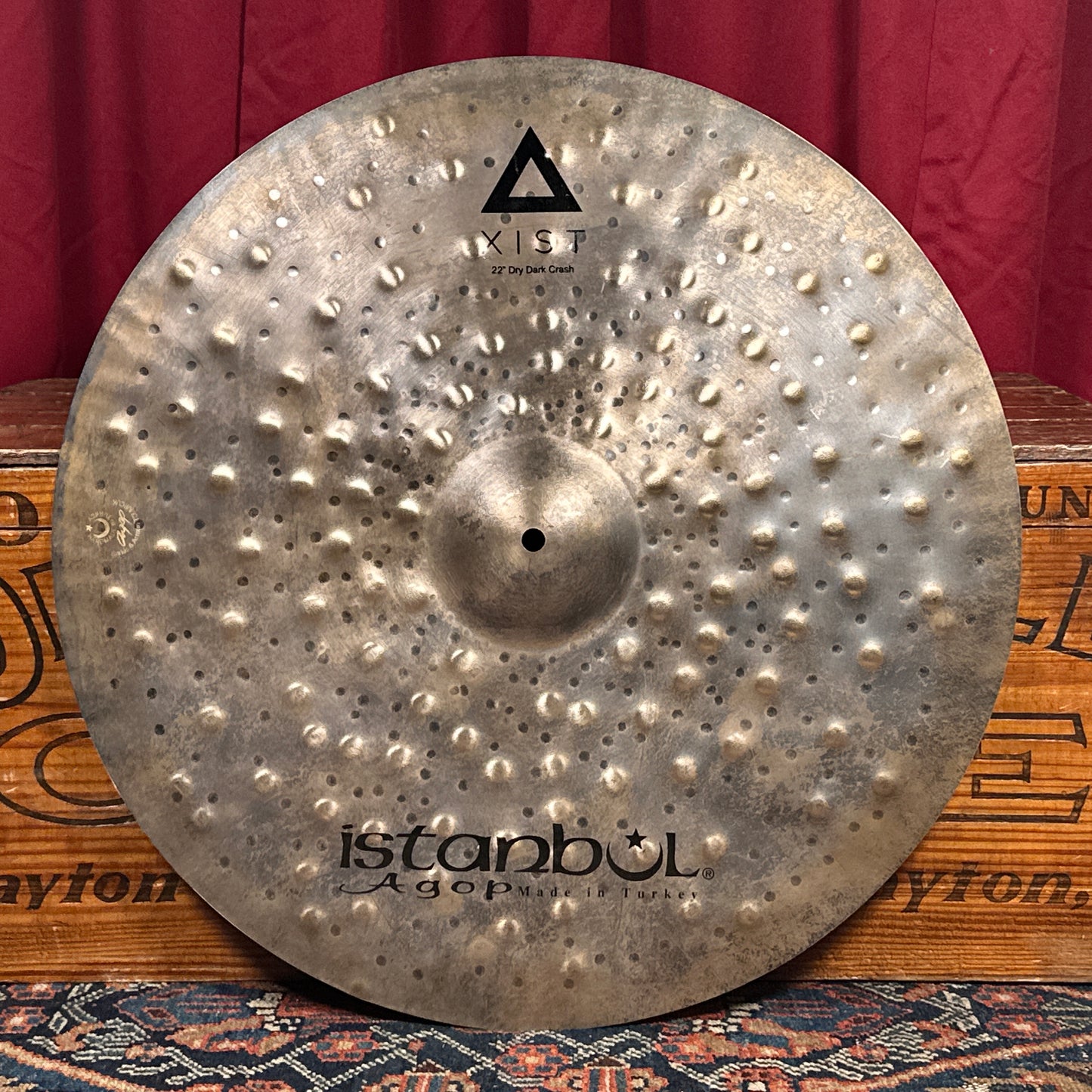 22" Istanbul Agop Xist Dry Dark Crash Cymbal 1784g *Video Demo*