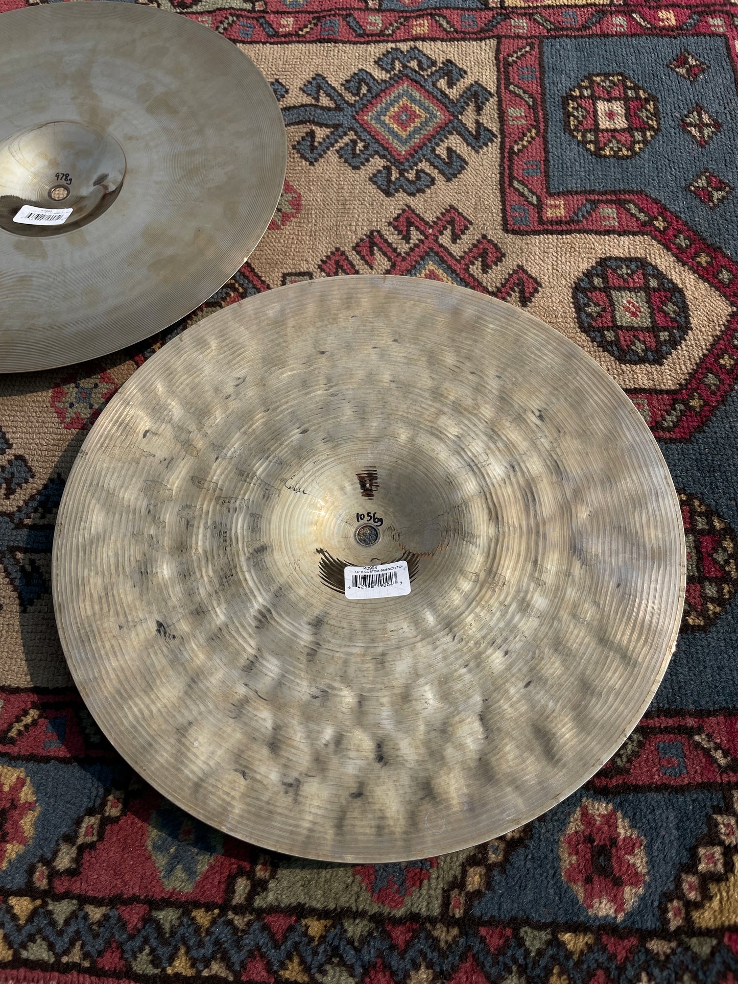 14" Zildjian K Custom Session Hi-Hat Cymbal Pair 1056g/978g *Video Demo*