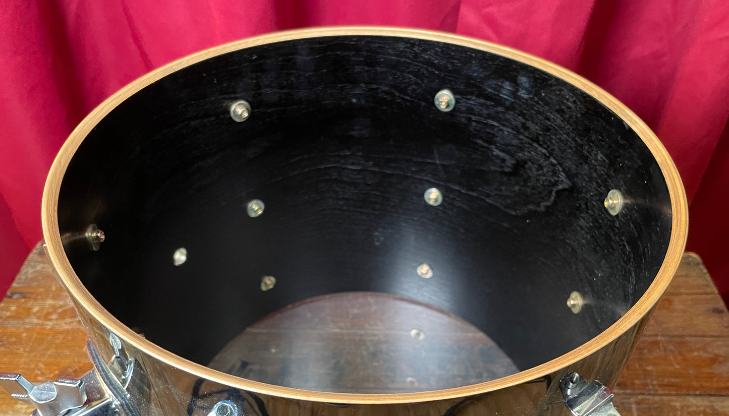 1980s Yamaha Recording Custom 11x13 Tom Drum Single Piano Black 13x11