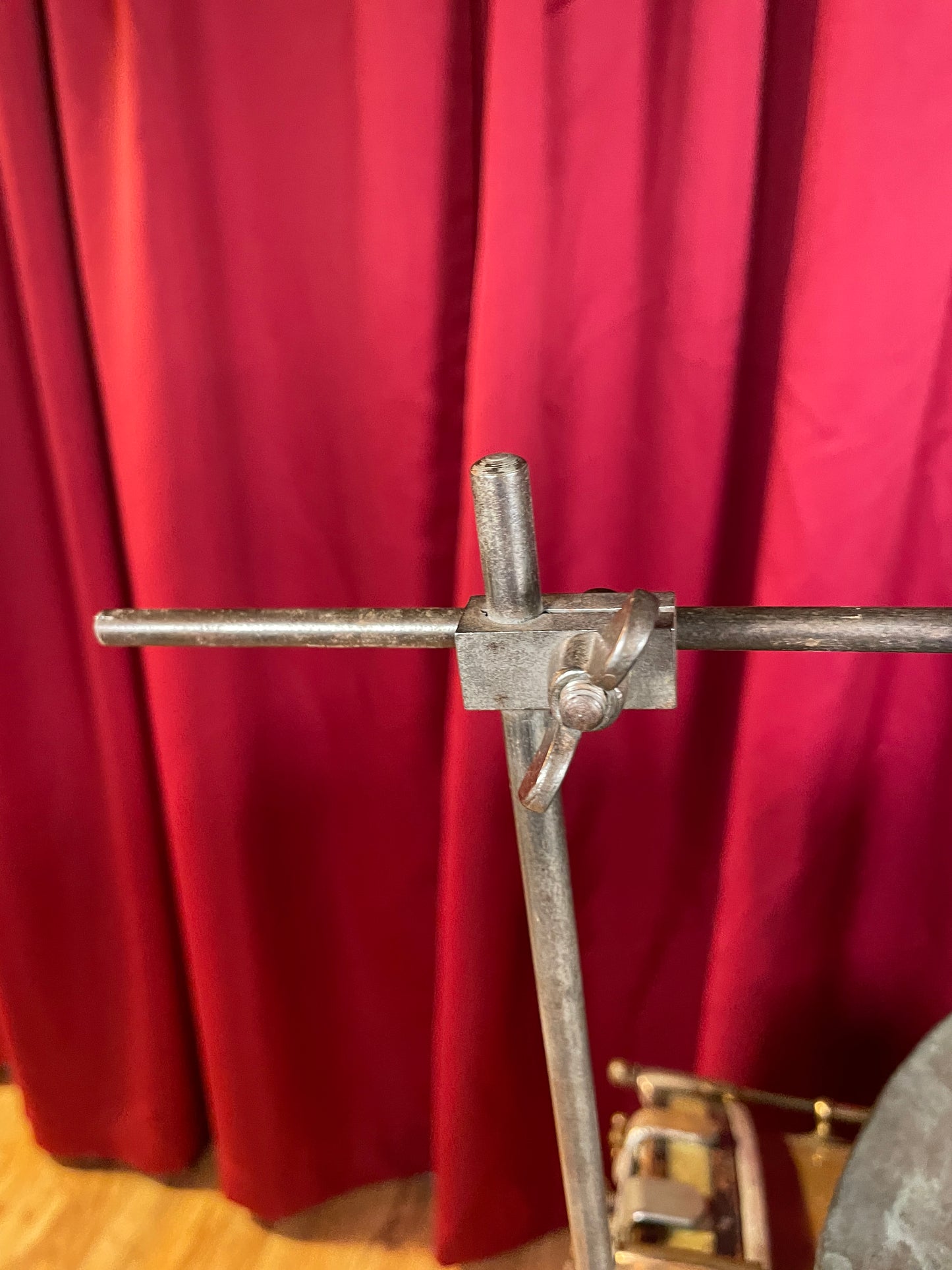 1920s Ludwig No. 476 Upright Crash Cymbal Holder Hoop Mounted Cymbal Arm
