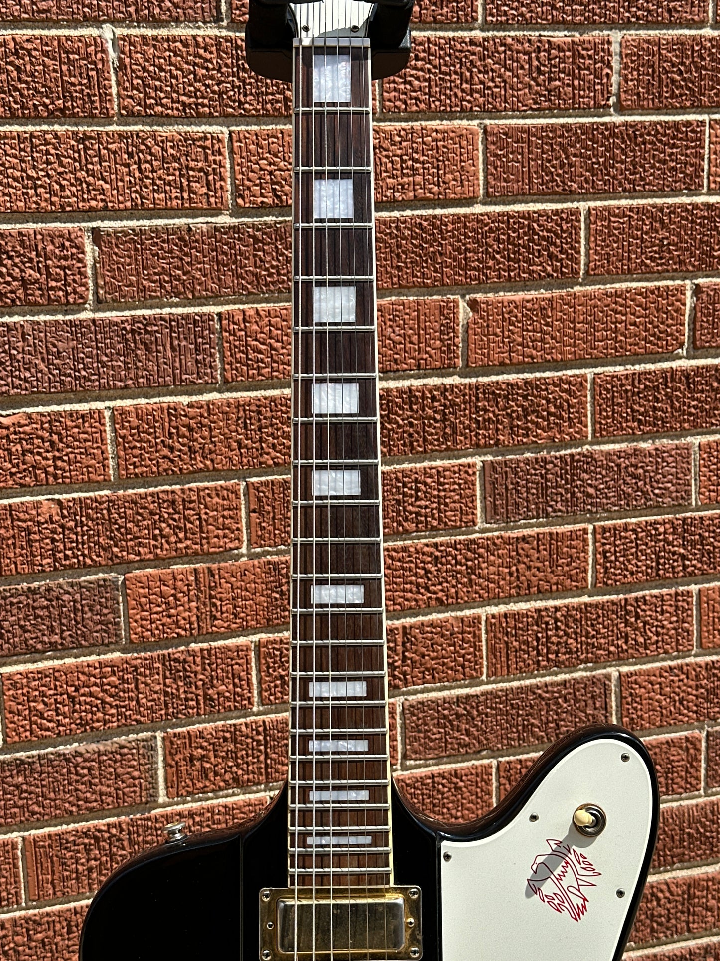 1999 Epiphone Firebird VII 3 Pickup Electric Guitar Ebony Black w/ OHSC