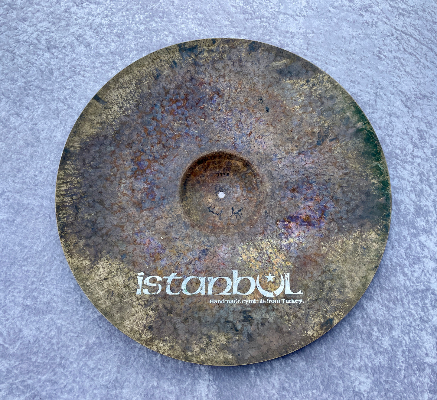 22" Istanbul Pre-Split White Label Turk Ride Cymbal 3738g *Video Demo*
