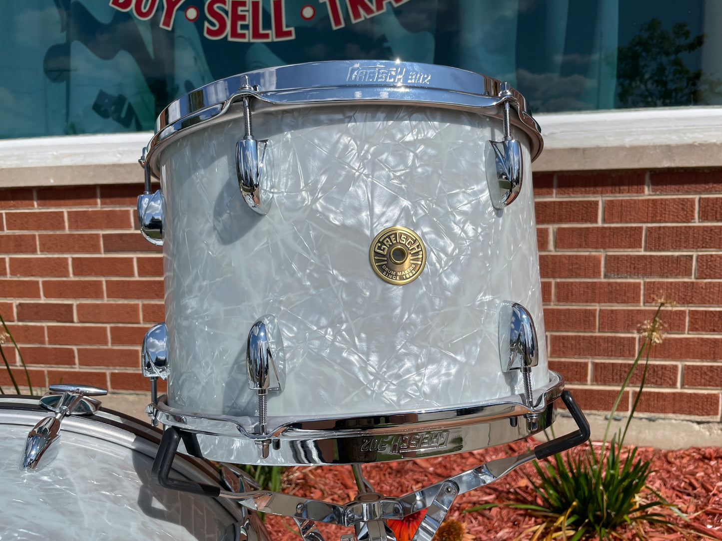 Gretsch Broadkaster Drum Set White Marine Pearl, Tom