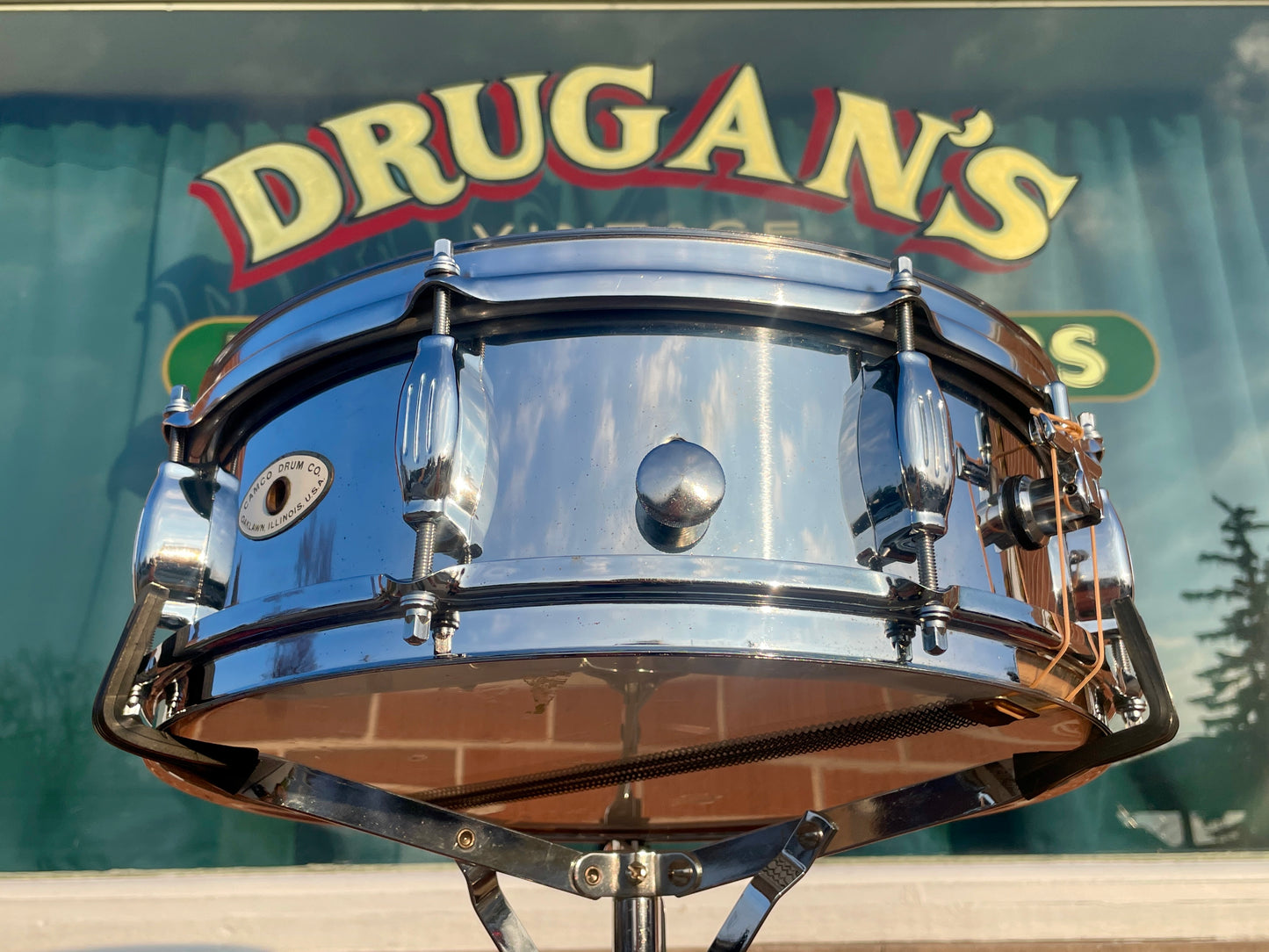 1960s Camco 701-EM Studio Model 5x14 Chrome Over Wood Snare Drum Oaklawn COW