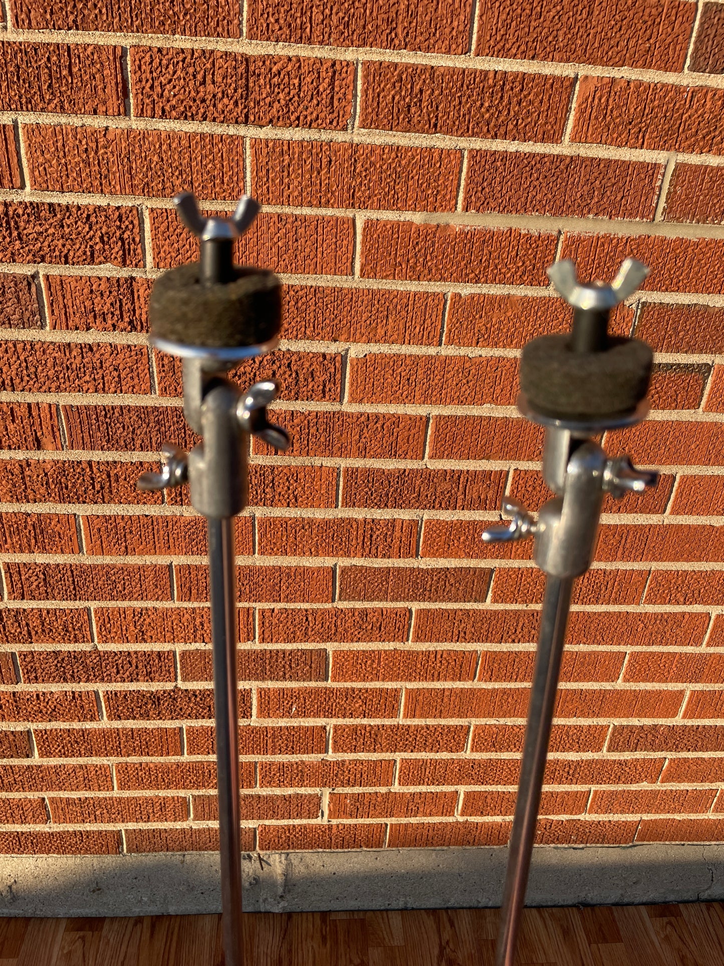 1960s Slingerland No. 33F Flush Base Cymbal Stand Pair - CLEAN!