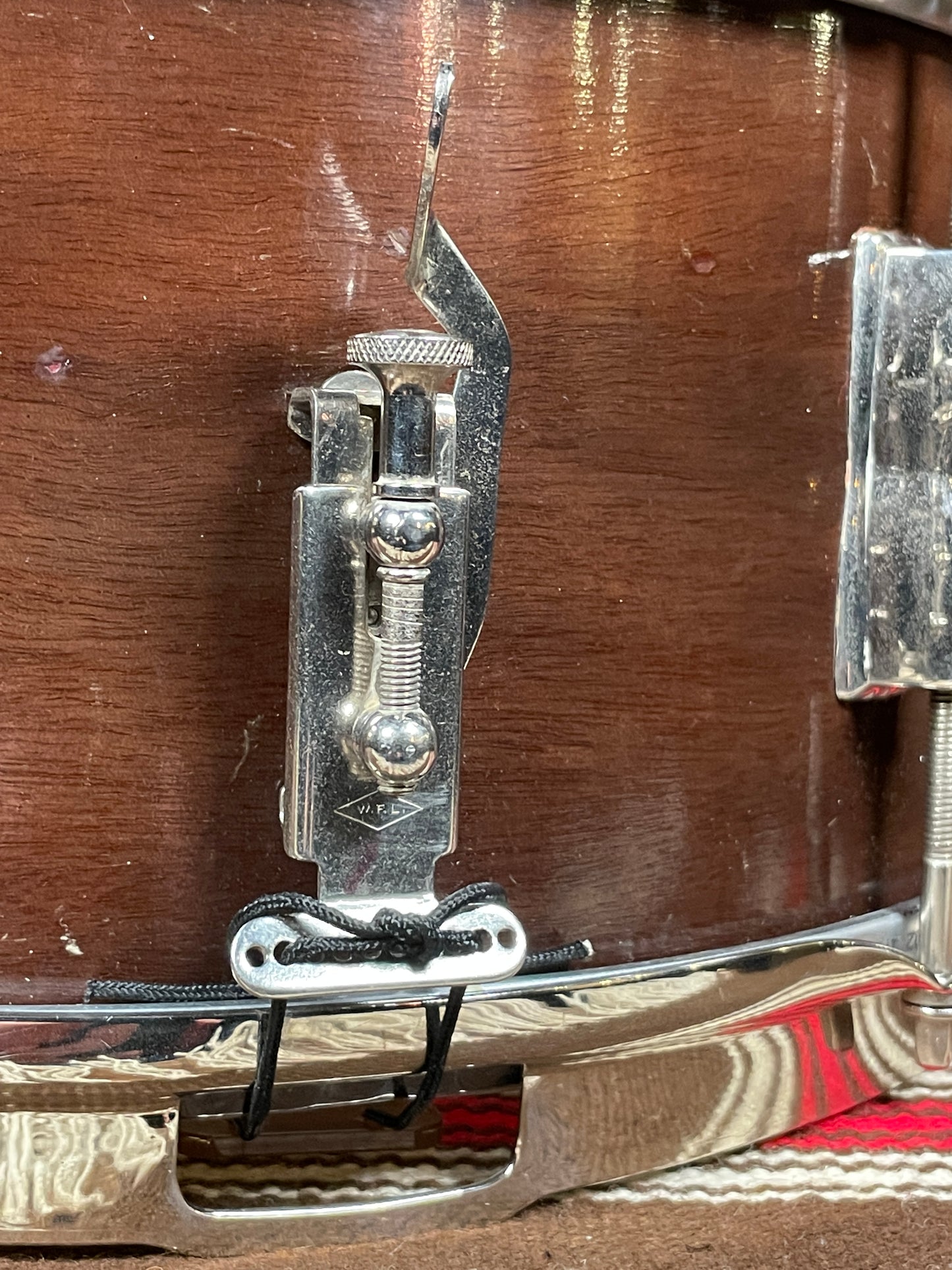 1940s WFL 6.5x14 No. 470 Contest Model Snare Drum Mahogany