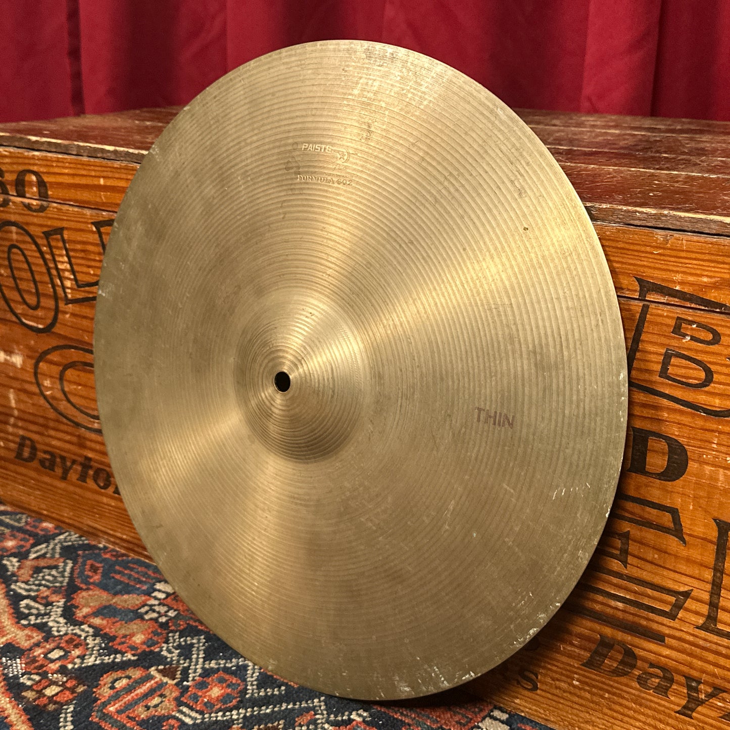16" Paiste Pre-Serial 1960s Formula 602 Thin Crash Cymbal 1022g *Video Demo*