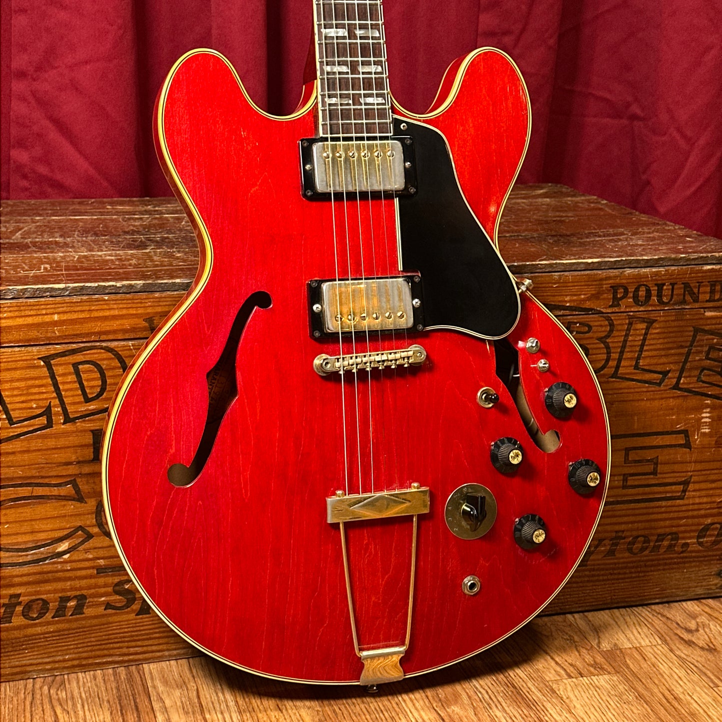 1967 Gibson ES-345 Semi Hollowbody Electric Guitar Cherry Red w/OHSC