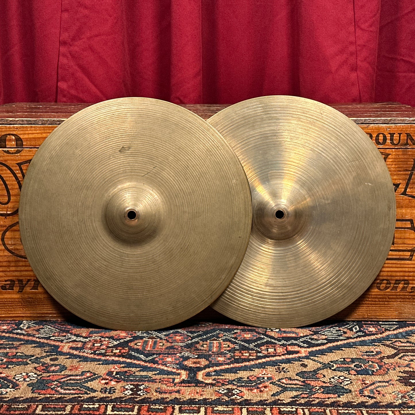 14" Zildjian A 1950s Small Stamp Hi-Hat Cymbal Pair 738g/824g *Video Demo*