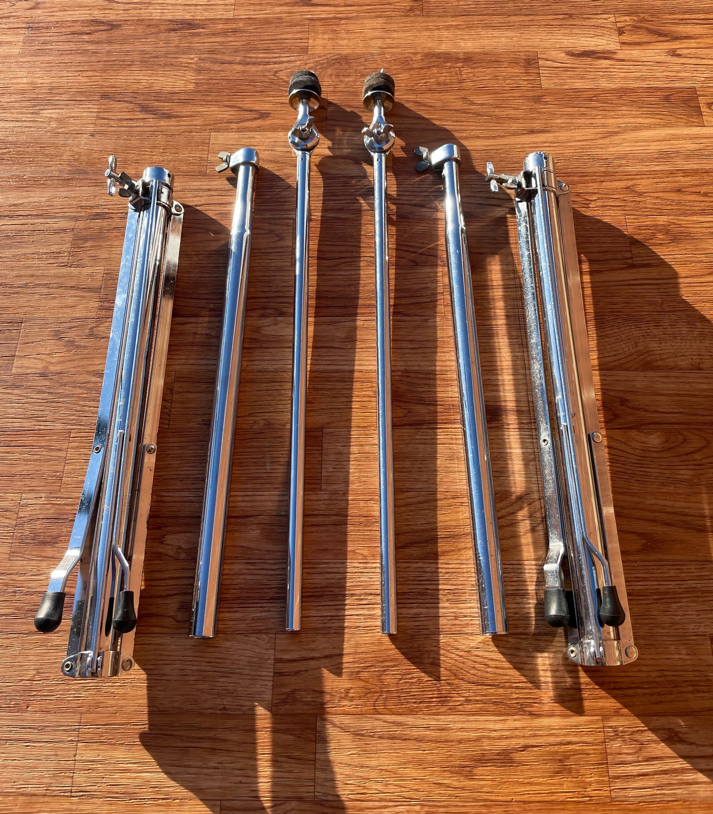 1970s Ludwig No. 1402 Atlas Straight Cymbal Stand Pair