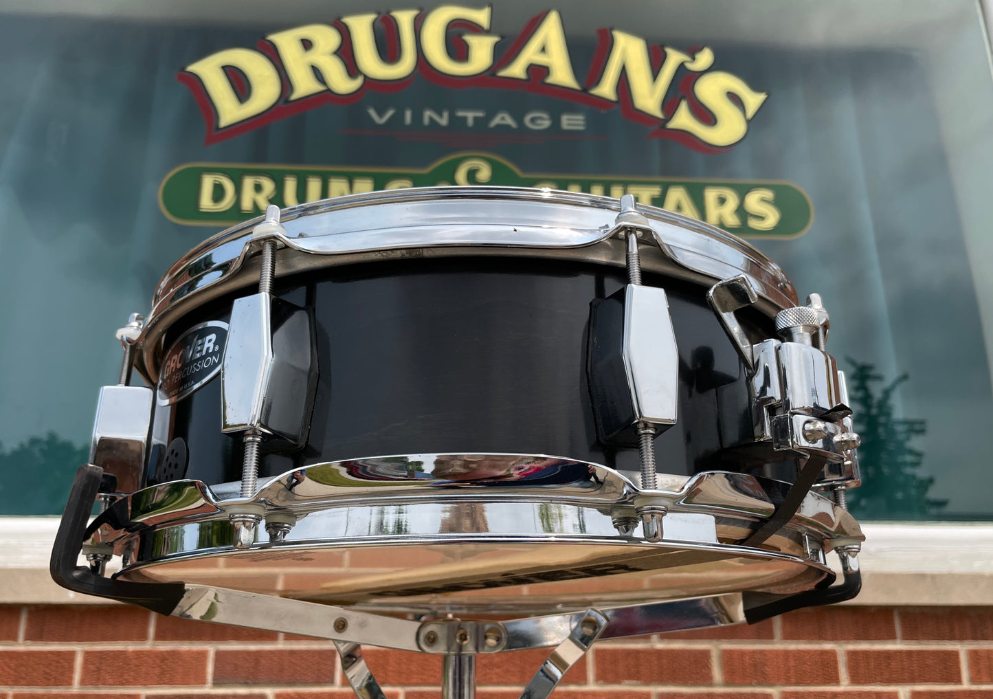 Grover Pro 4.5x13 Snare Drum Black