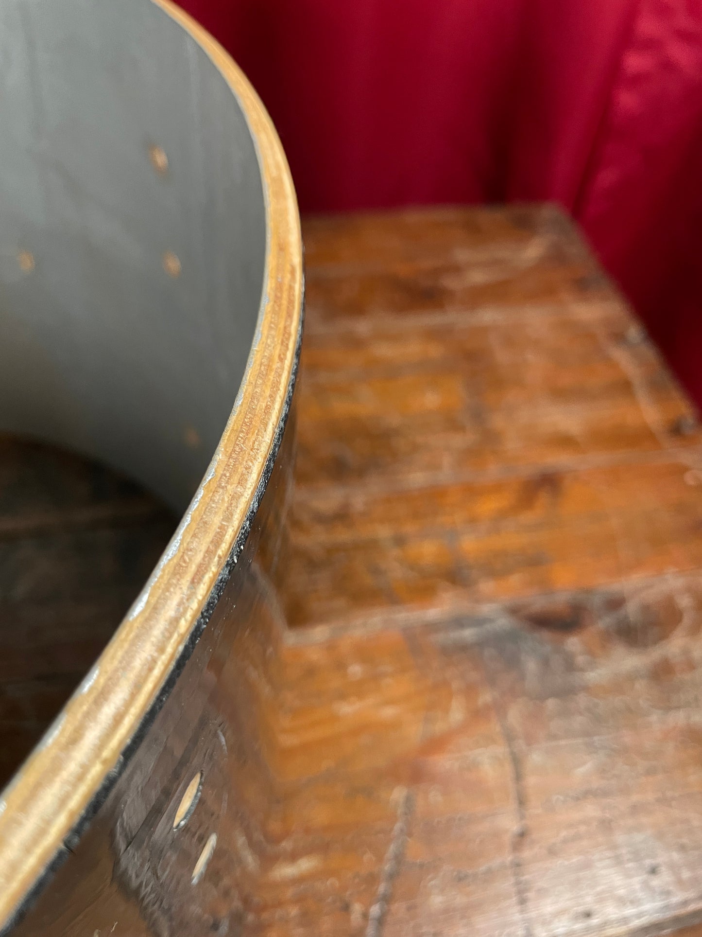 1960s Gretsch Round Badge 9x13 Tom Drum Shell Jet Black Nitron 6-Ply