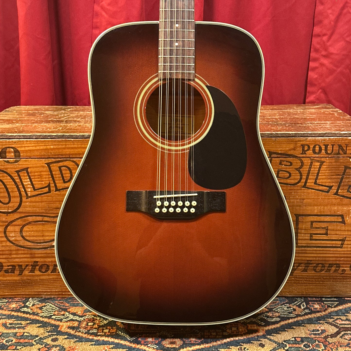 Vintage Martin Sigma DT12-4 12-String Acoustic Guitar Sunburst w/ Case