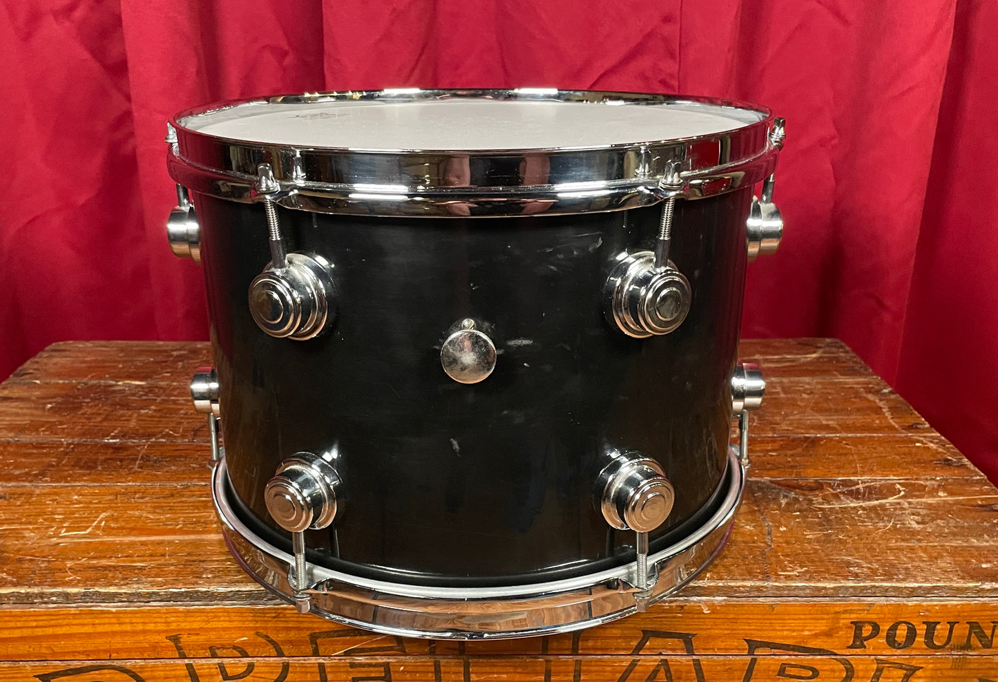 Vintage Camco Aristocrat 9x13 Tom Drum Black Wrap Oaklawn