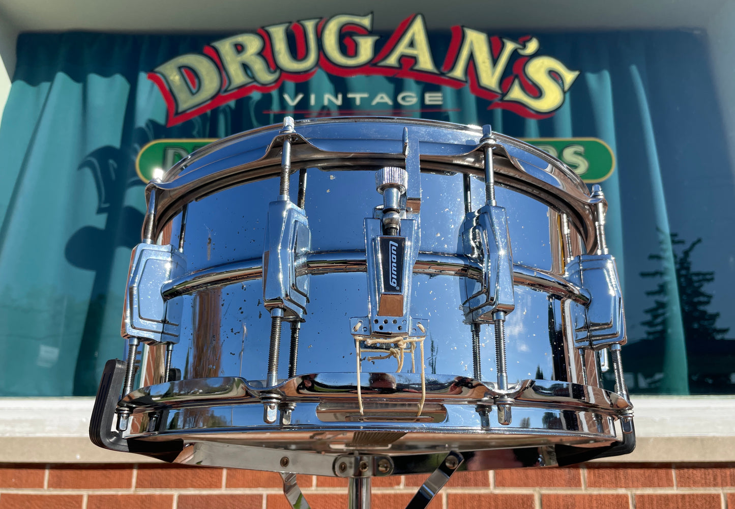 1970s Ludwig 6.5x14 LM402 Supraphonic Snare Drum