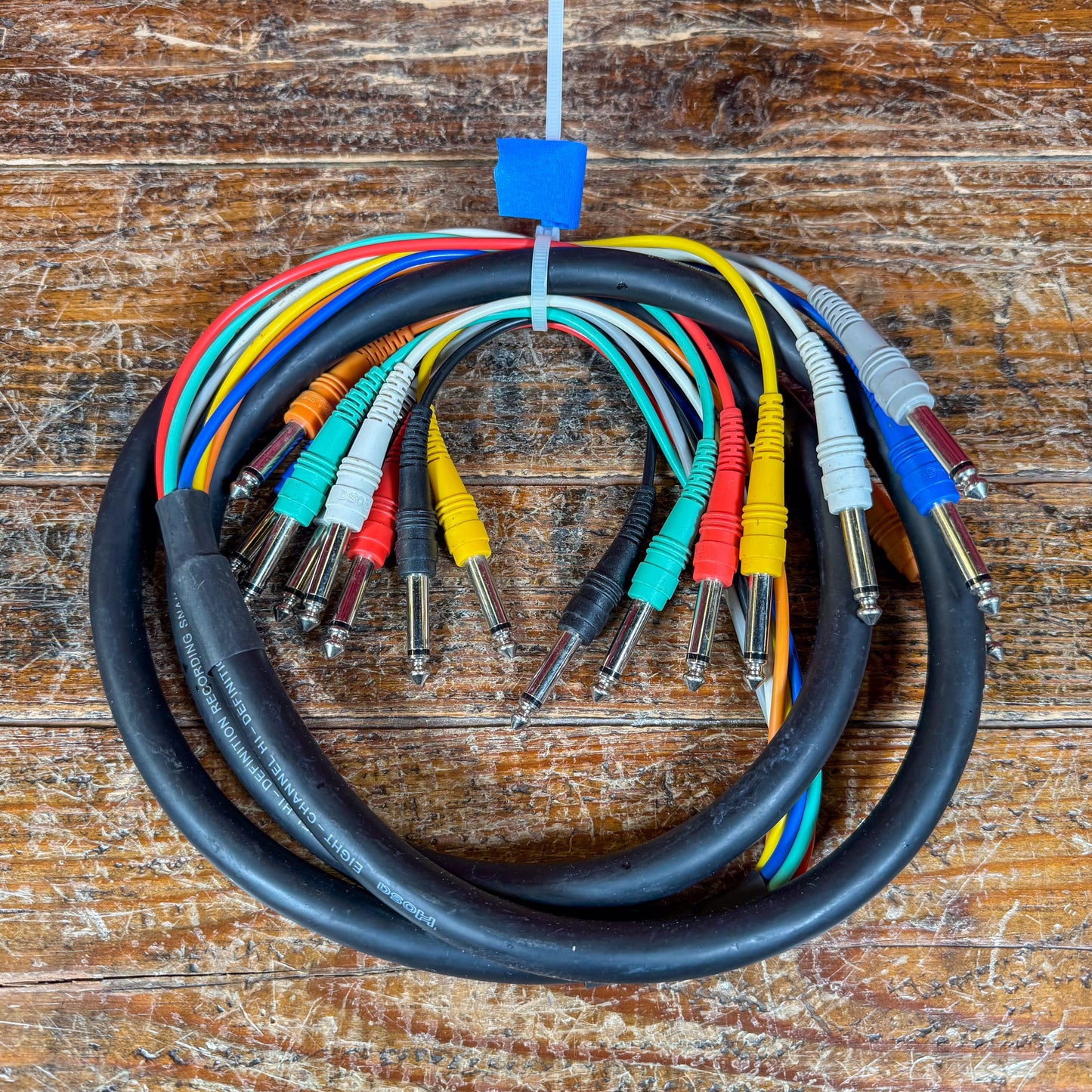 Hosa CPP-802 1/4" TS to 1/4" TS Cable Snake 2m