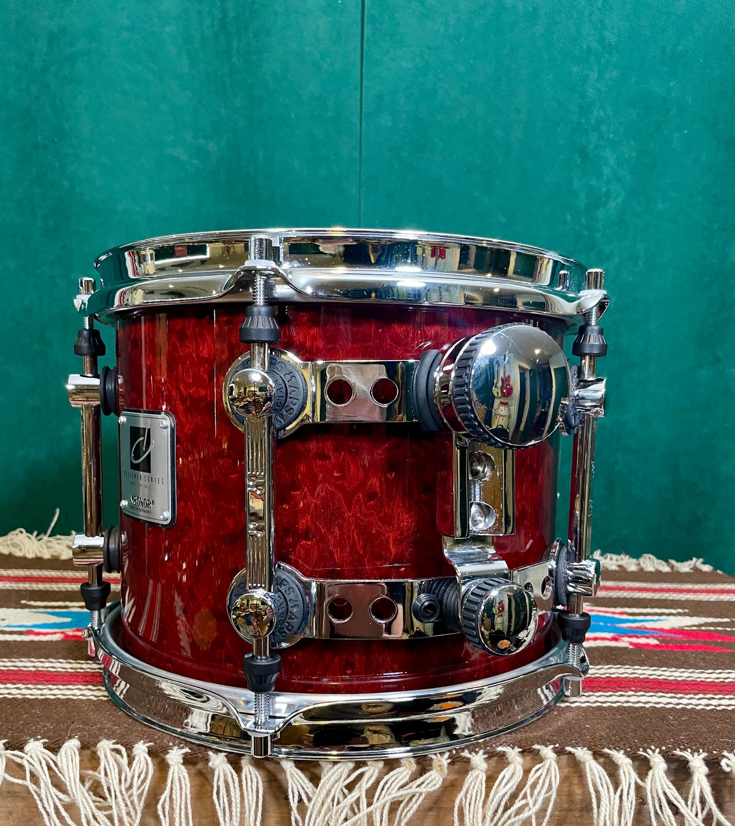Sonor Designer Series 10" Maple Light Tom Single Stain Red 8x10 10x8