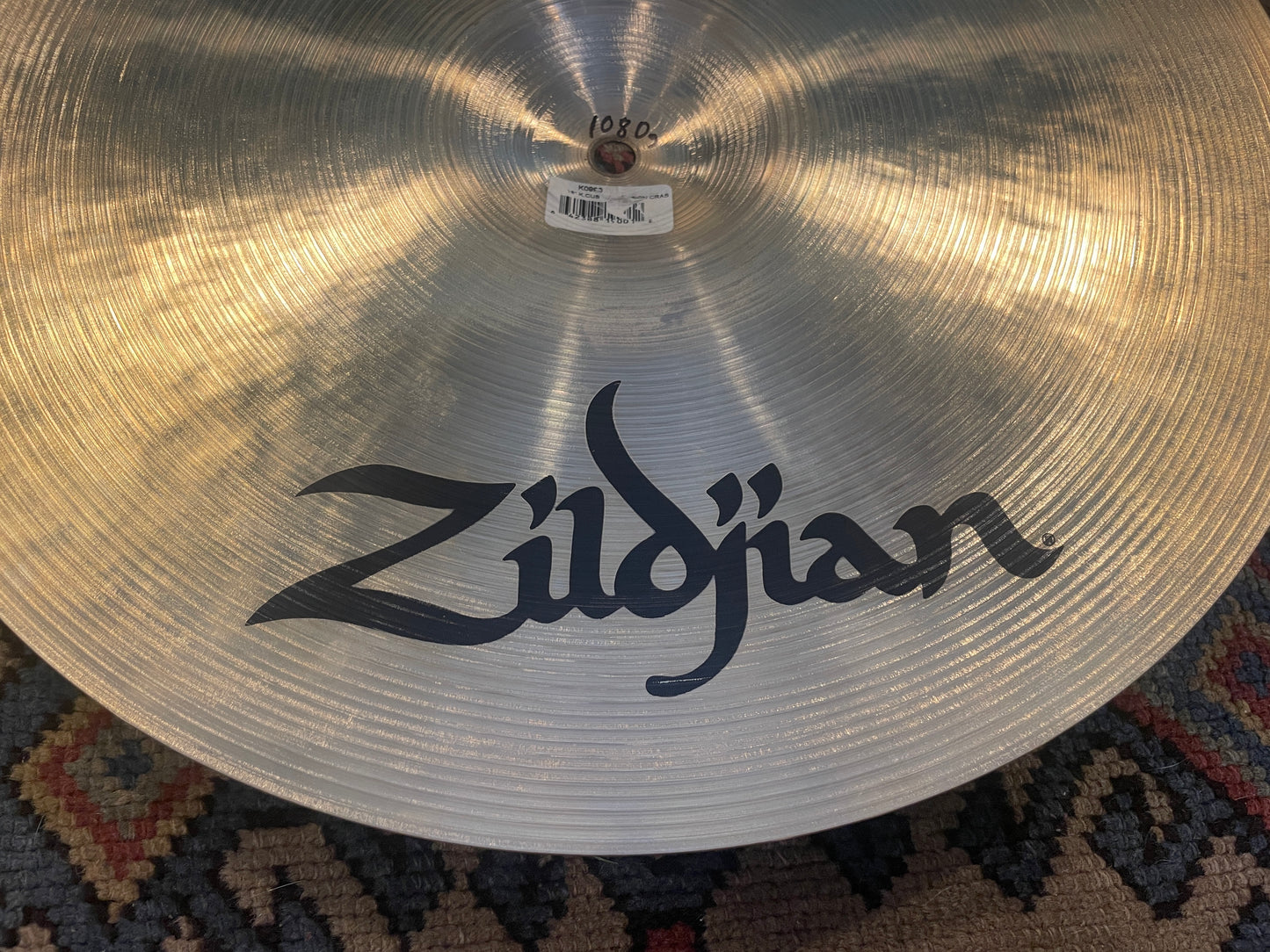 16" Zildjian K Custom Session Crash Cymbal 1080g