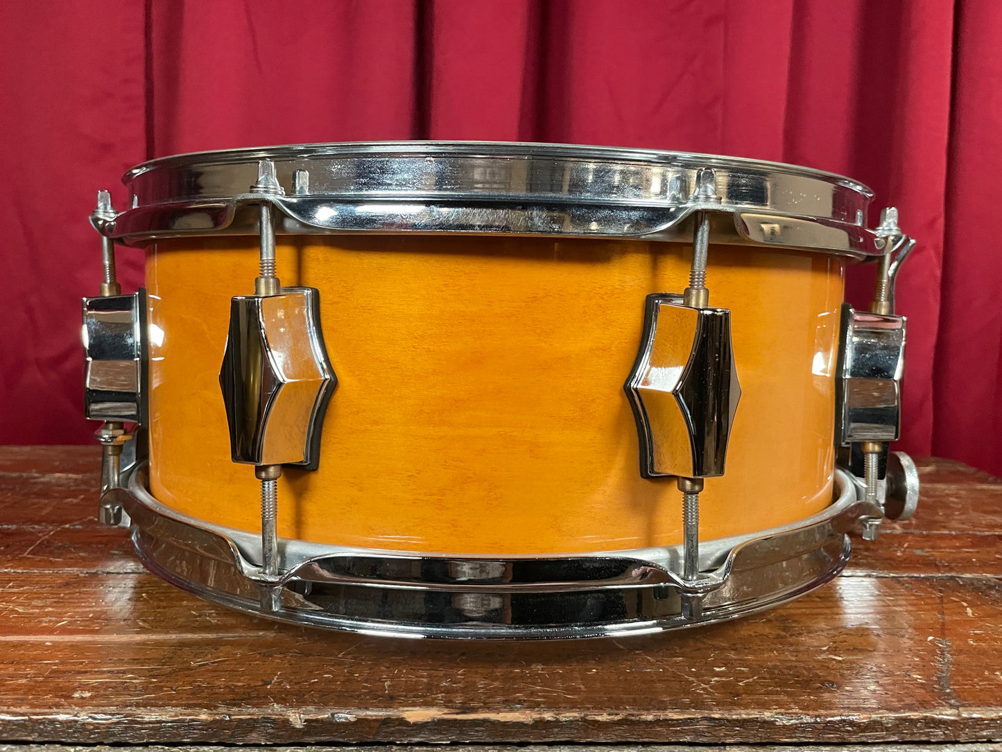 Fibes 5.5x13 Maple Snare Drum SFT Throw-Off Jasper Shell