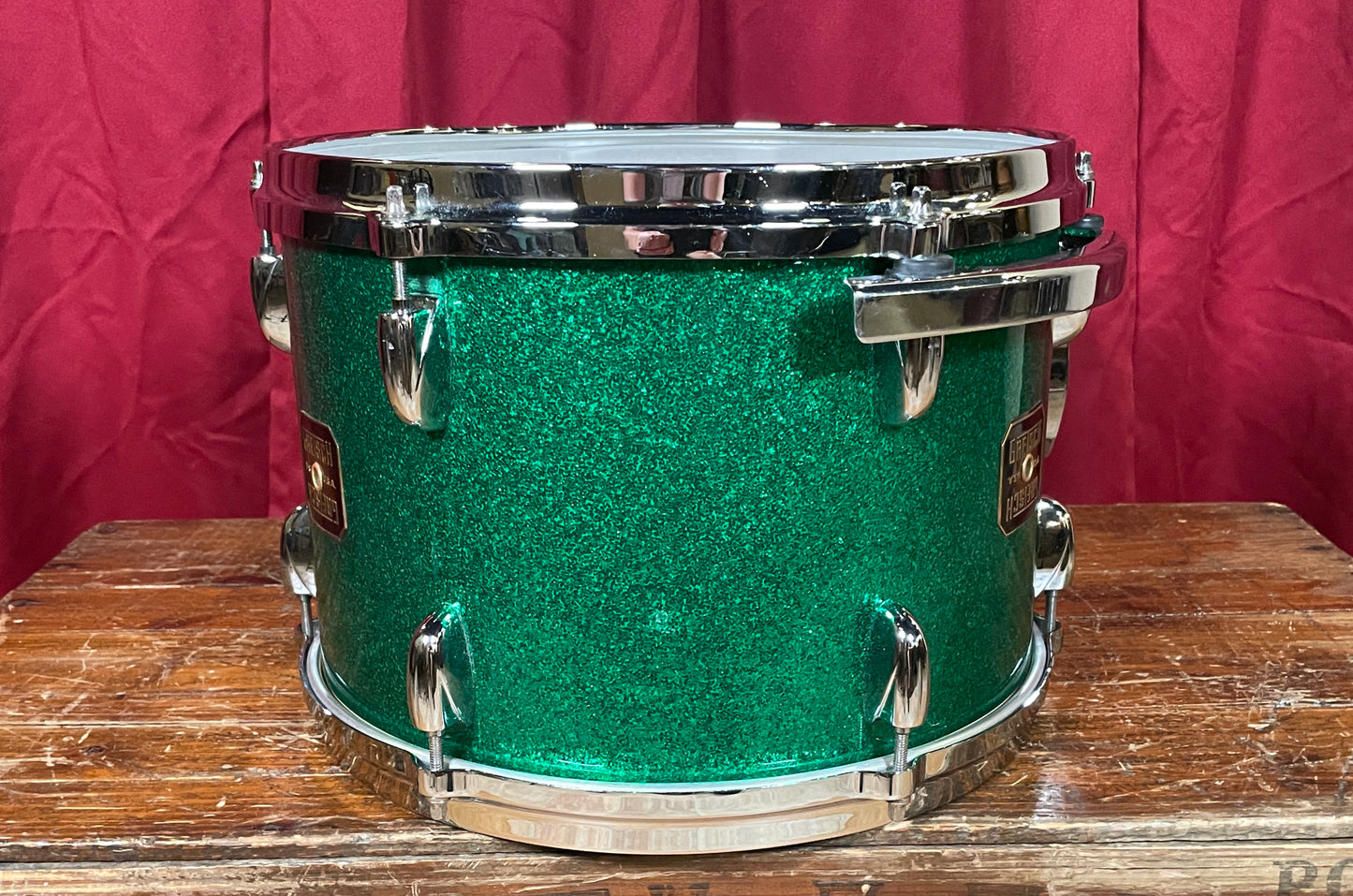 Gretsch USA Custom 9x13 Tom Drum Single Green Sparkle