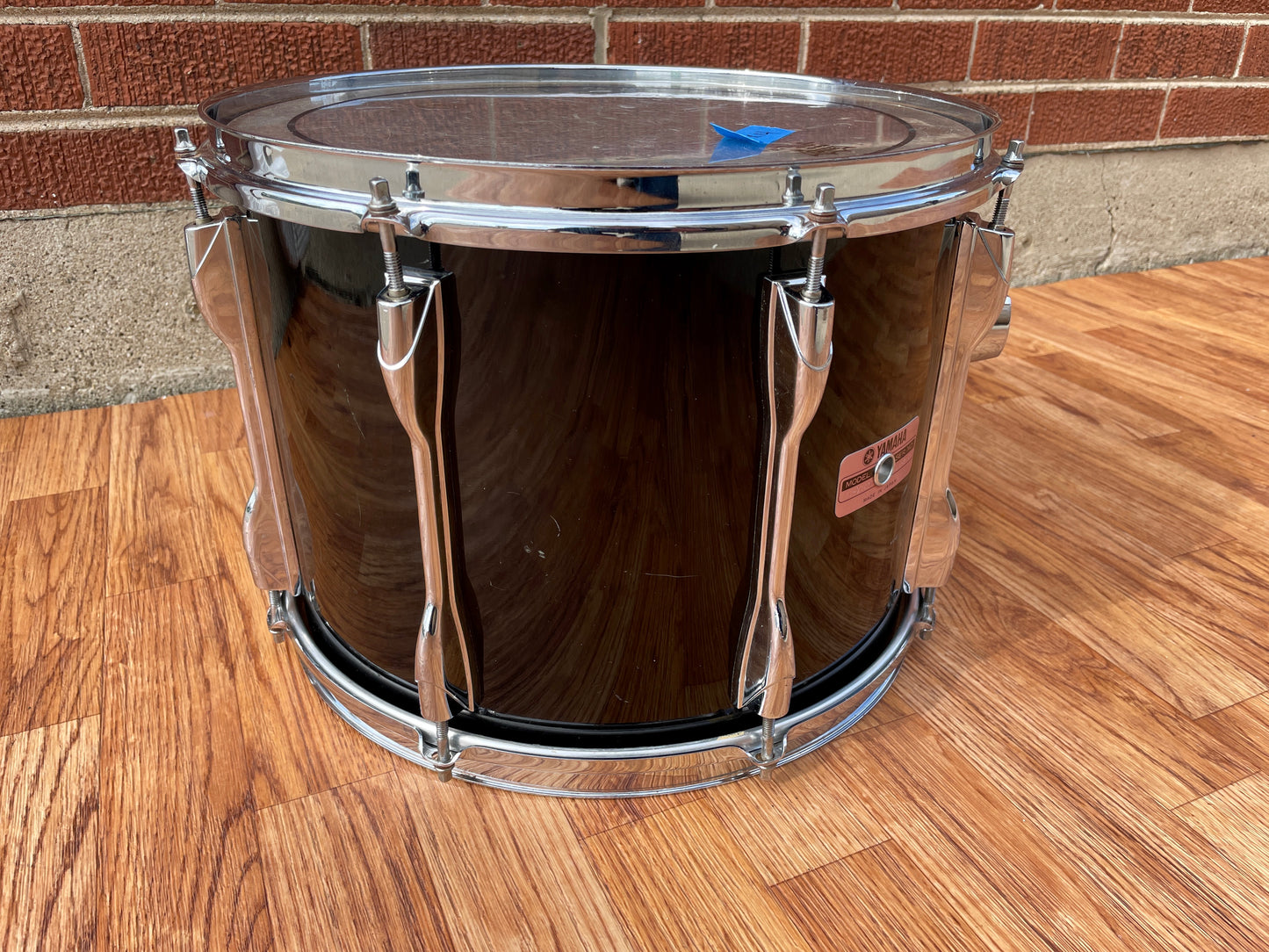 1980s Yamaha Recording Custom 14" Tom Drum Piano Black 10x14 14x10