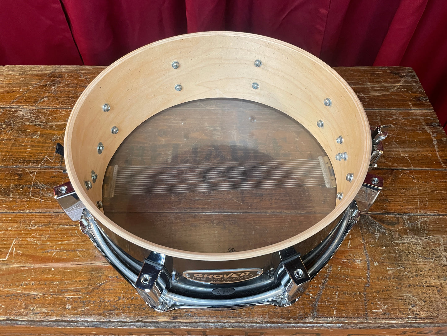 Grover Pro 4.5x13 Snare Drum Black